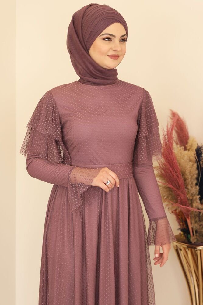 Modavitrini Tüllkleid Abendkleid aus gepunktetem Tüll günstig online kaufen