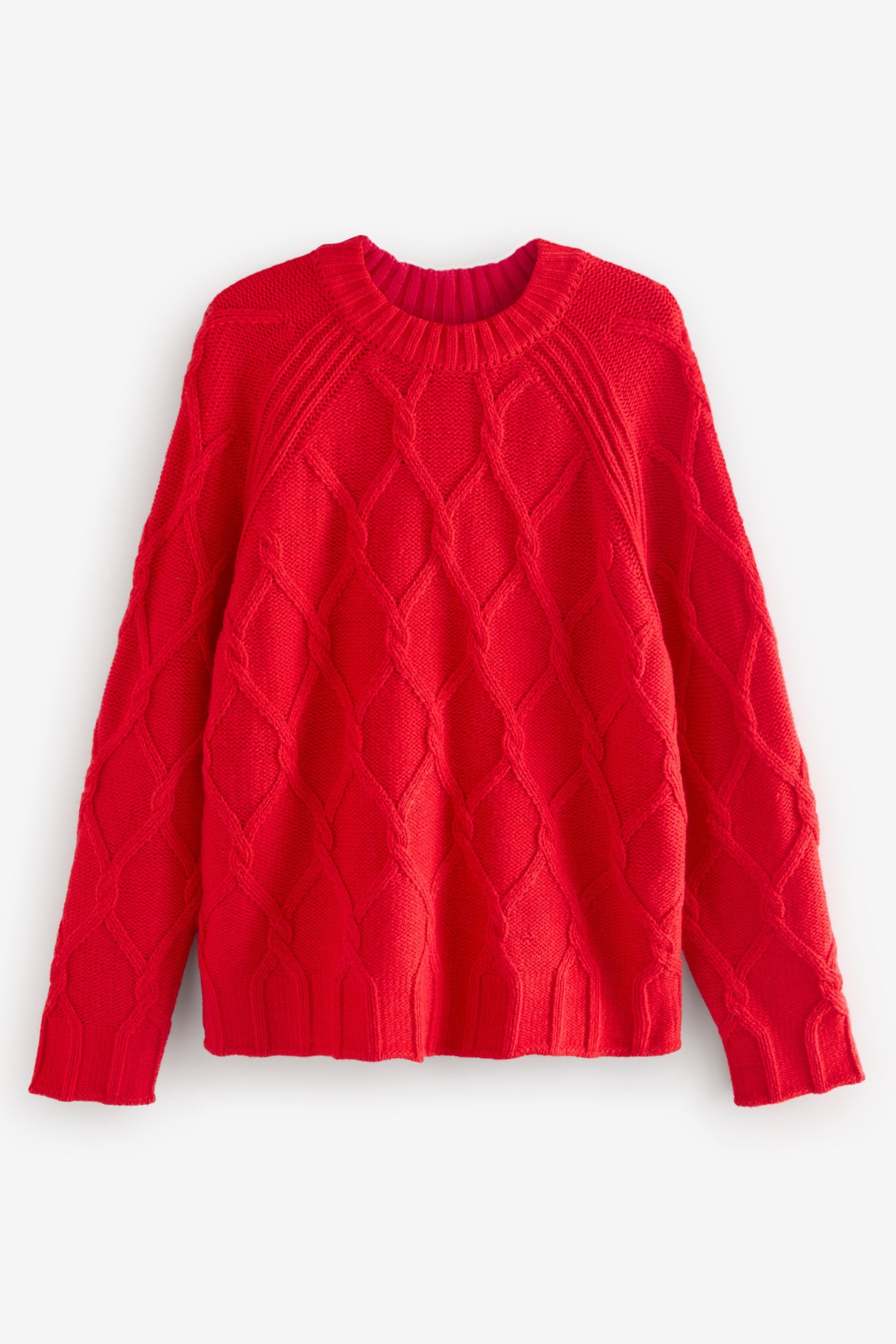 Next Rundhalspullover Gestrickter Pullover mit Zopfmuster günstig online kaufen