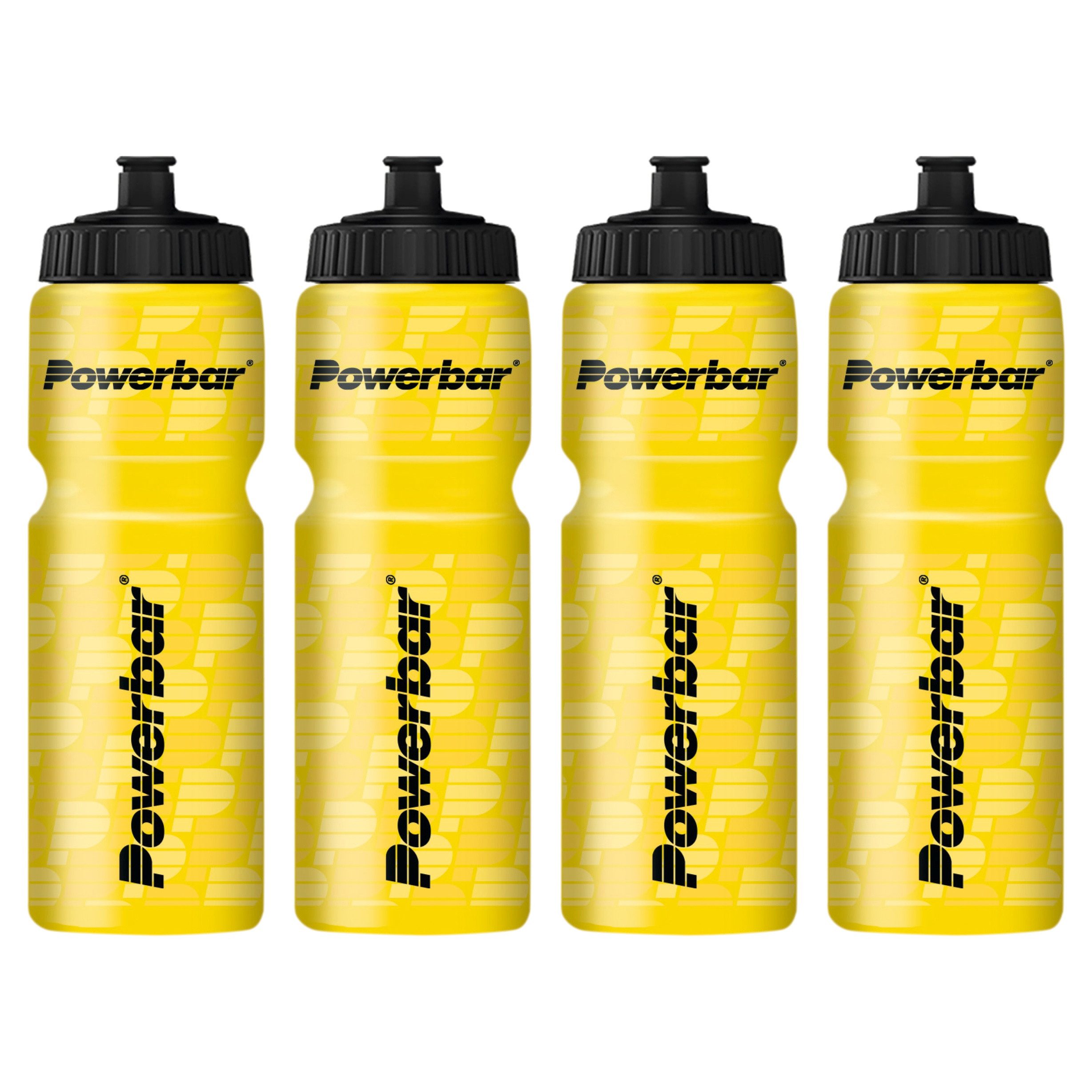 PowerBar Trinkflasche Sporttrinkflasche 4 x 750ml gelb auslaufsicher BPA frei