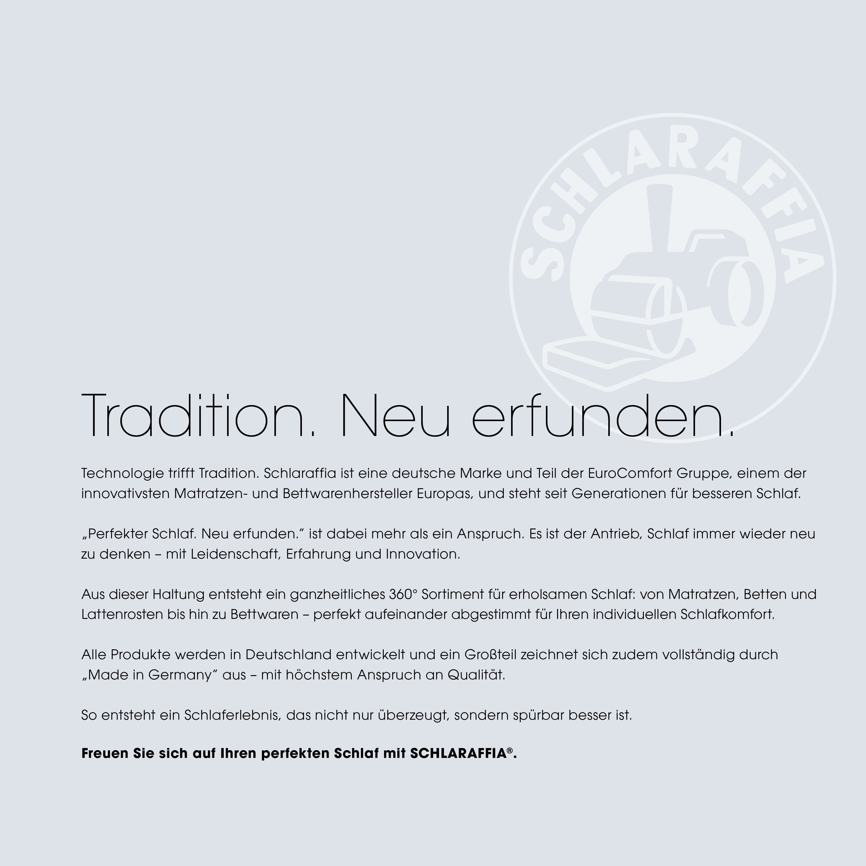 Schlaraffia Kunstfaserbettdecke, Füllung: 100 % SCHLARAFFIA® Fill Polyester-Markenhohlfaser, Bezug: 100 % Polyester (Microfaser) mit Schlaraffia® Prägung
