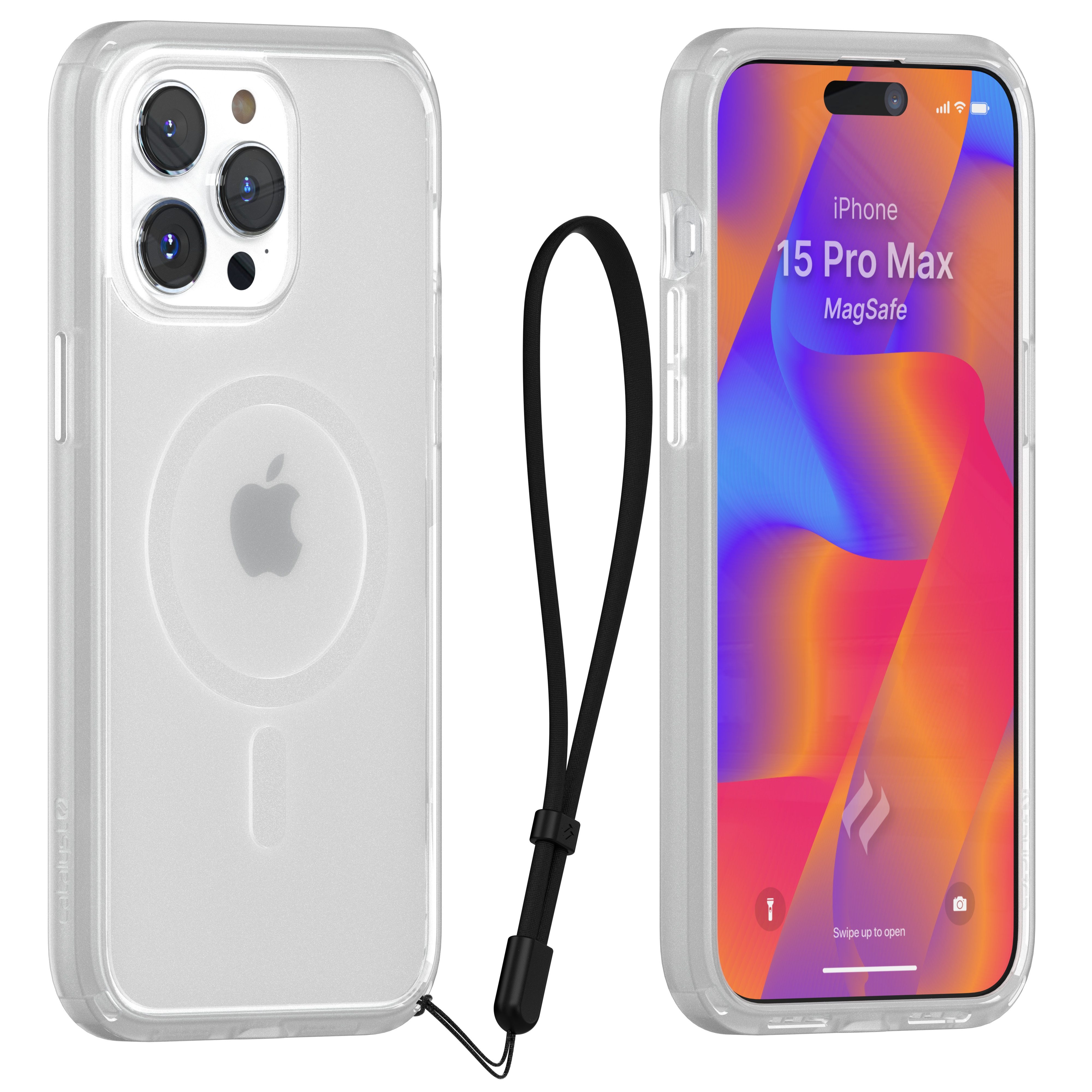 Catalyst Smartphone-Hülle Influence Case MagSafe, für iPhone 15 Pro, Transparent