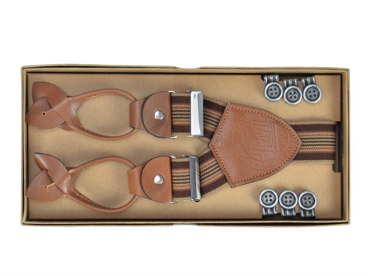 LLOYD Men’s Belts Hosenträger Casuals (Set) Holländer, mit Hosenclips, 35mm Bandbreite, für Herren, breit