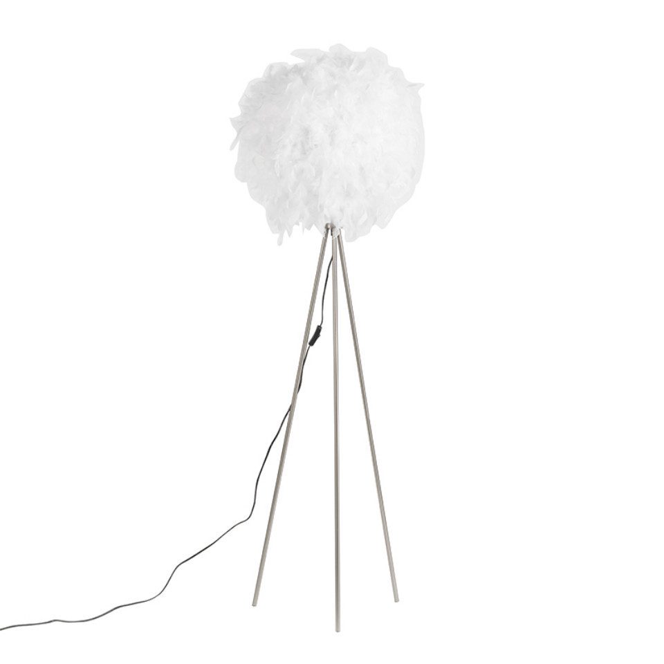 Qazqa Stehlampe Feather, ohne Leuchtmittel, E27, günstig online kaufen