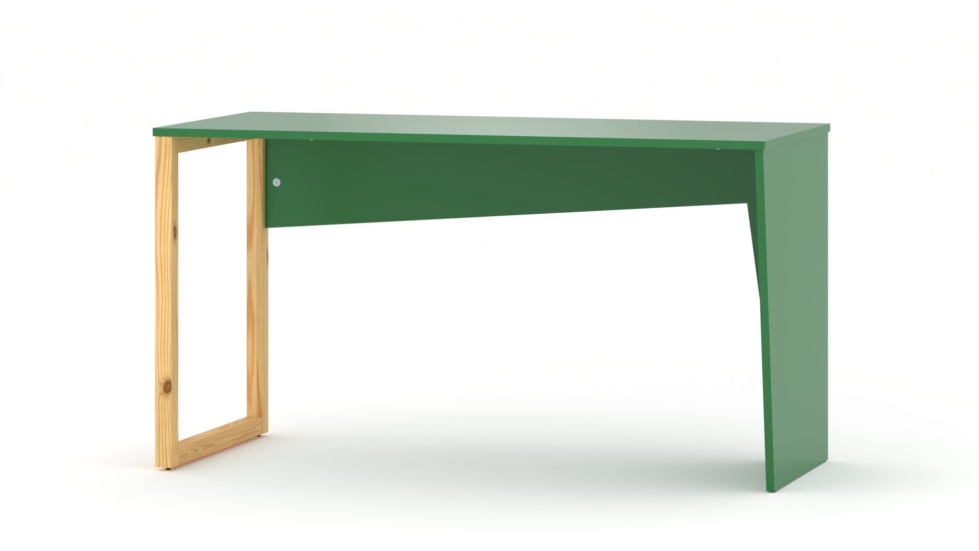 Siblo Schreibtisch Schreibtisch Carol mit bunter Tischplatte (Bunter Kinderschreibtisch Carol ohne Schublade) Grün