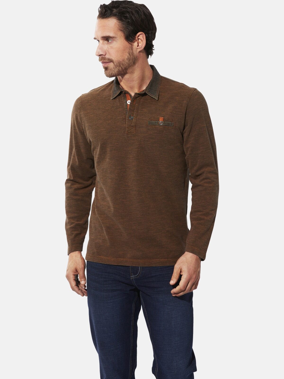 Babista Langarm-Poloshirt ZUPATERRI mit seitlich Schlitzen günstig online kaufen