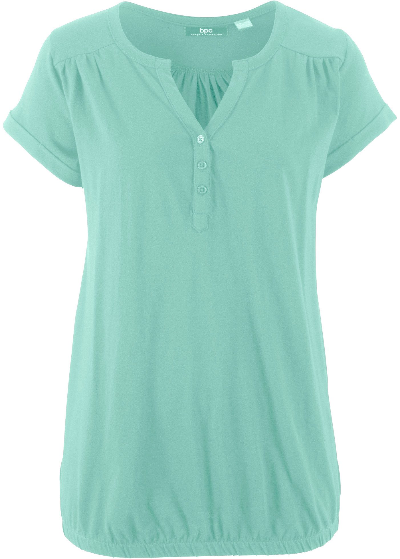 bonprix T-Shirt Baumwoll-Shirt, Kurzarm