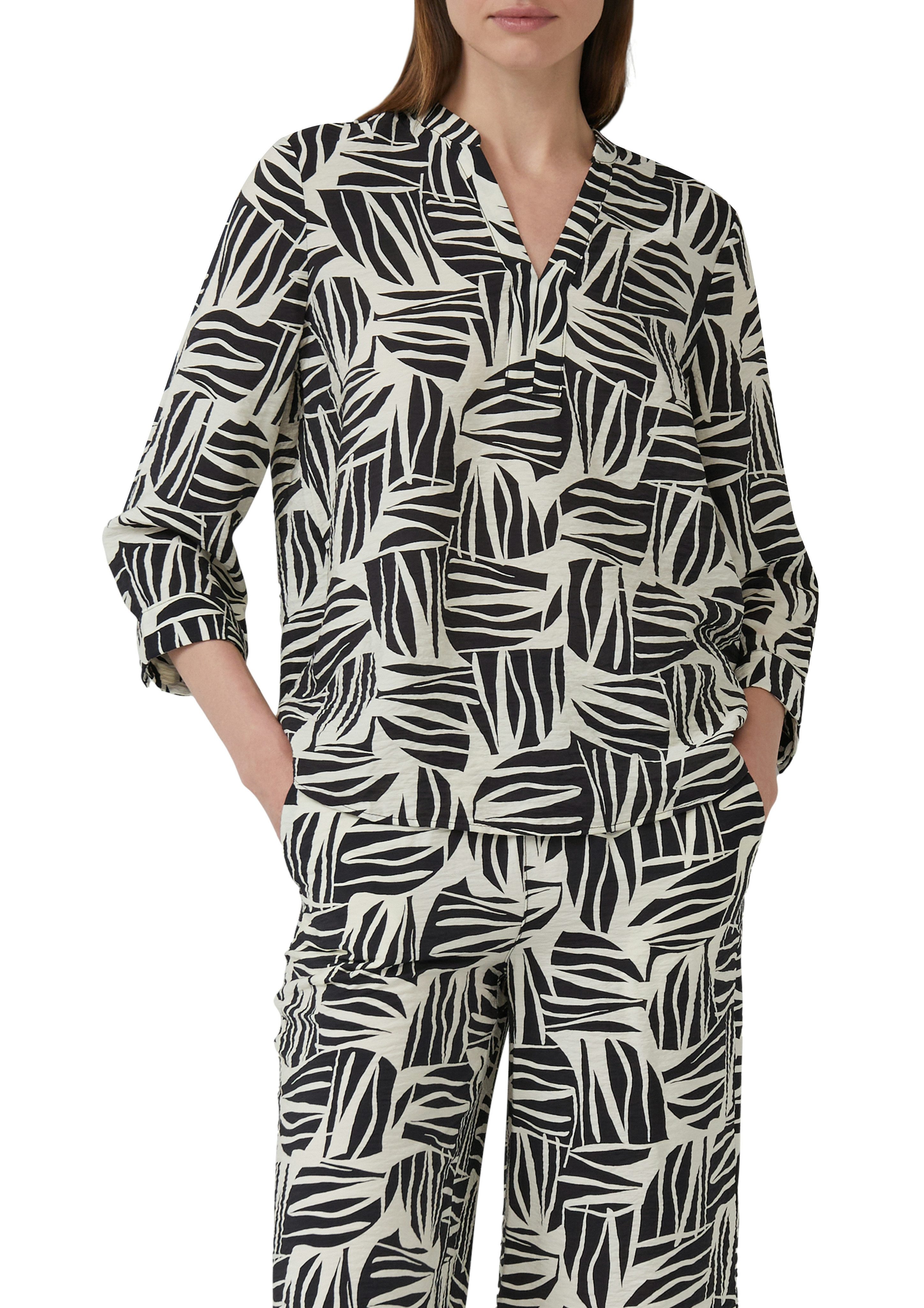 s.Oliver Klassische Bluse mit All-Over Print günstig online kaufen