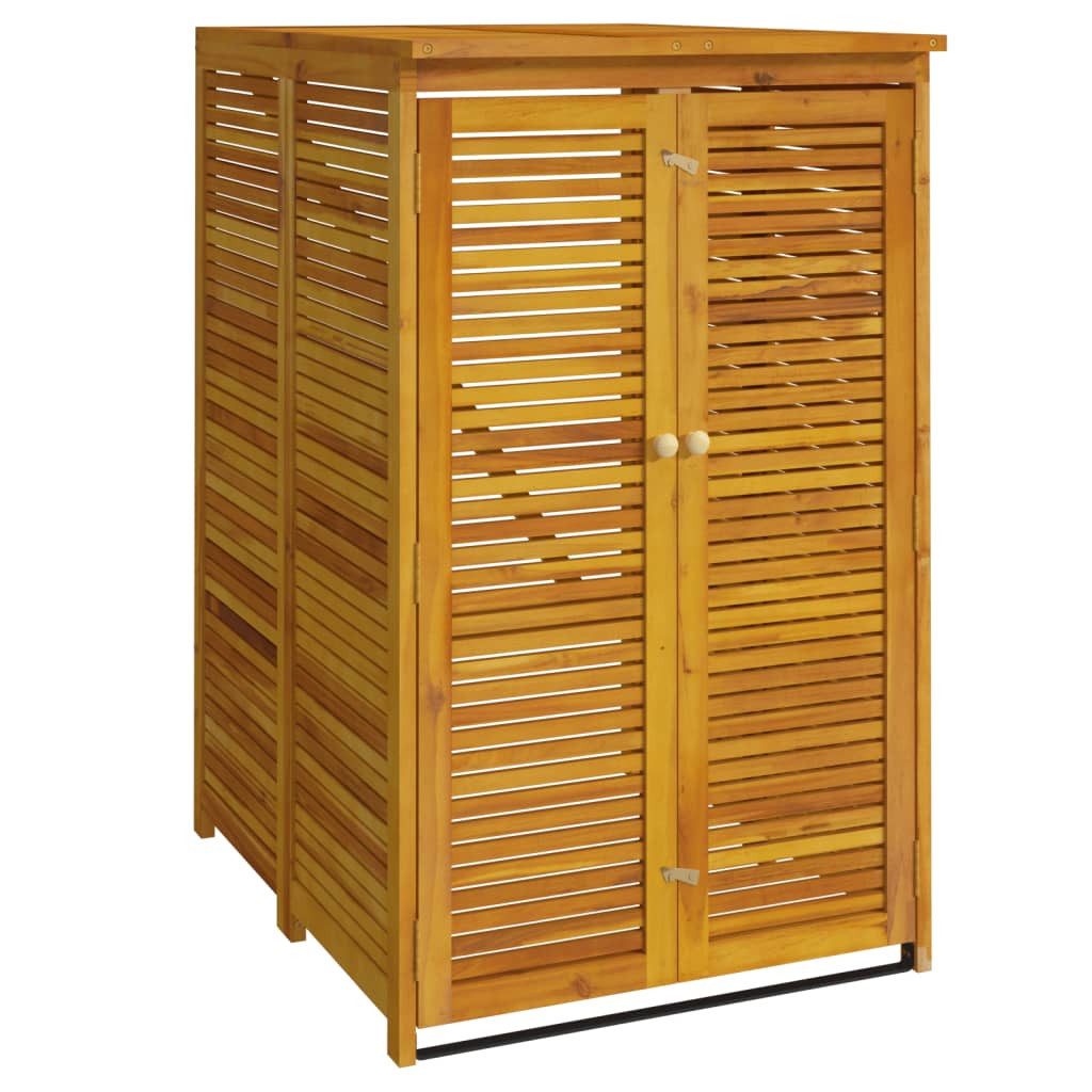 vidaXL Mülltonnenbox Mülltonnenbox für 1 Tonne 70x89x117 cm Massivholz