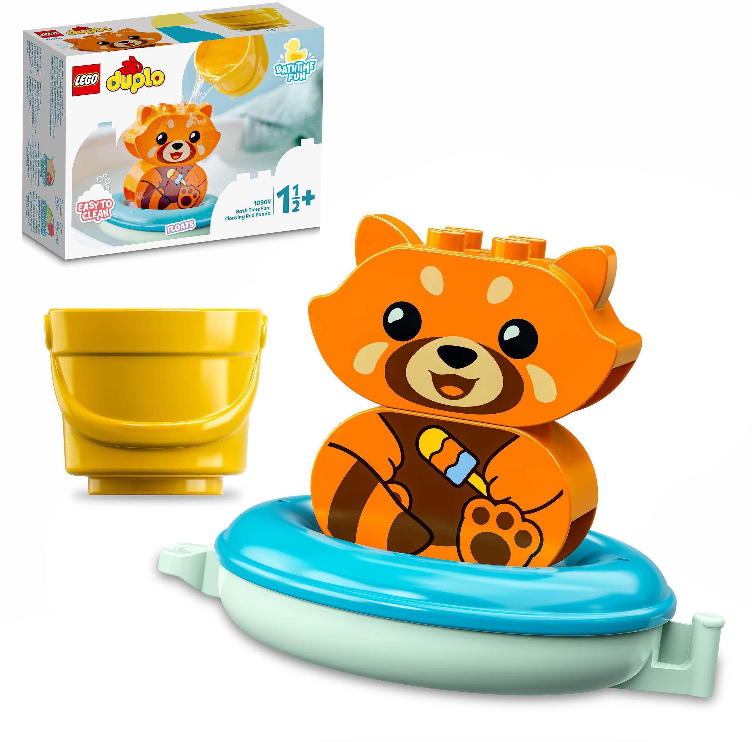 LEGO® Konstruktionsspielsteine Badewannenspaß: Schwimmender Panda Kinder DUPLO, (5 LEGO® St), (10964), Badewannenspielzeug