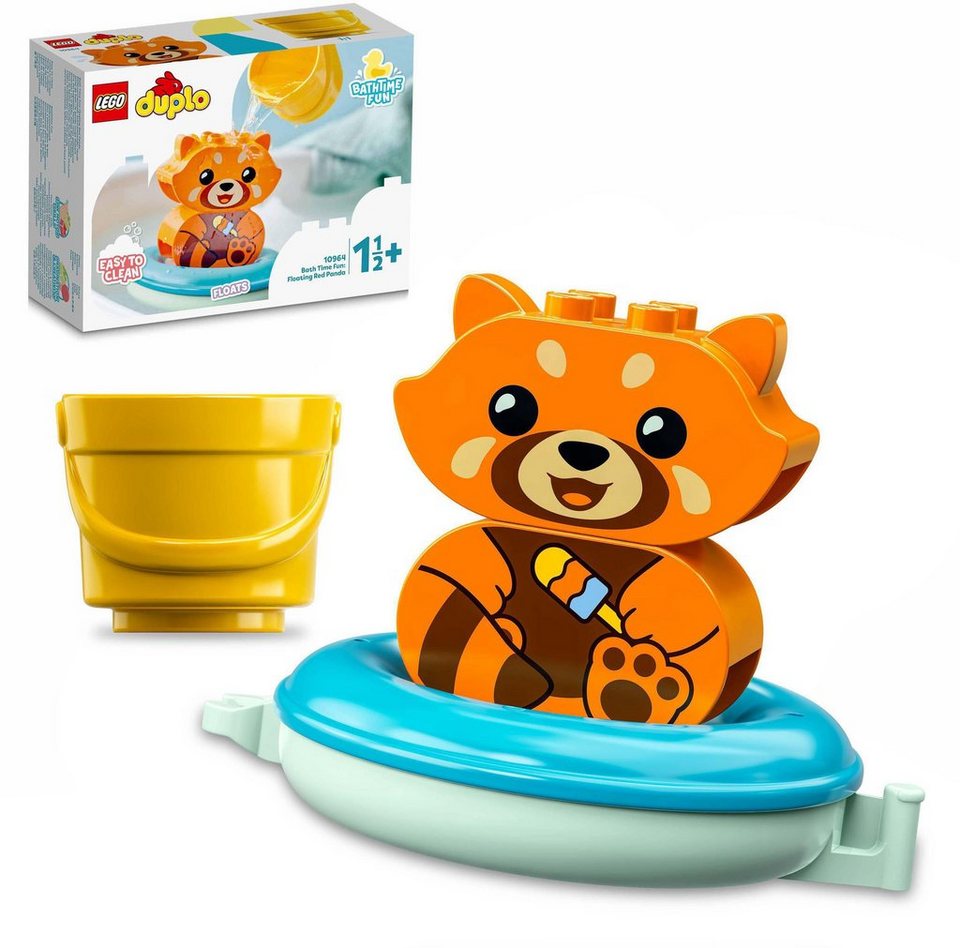 LEGO® Konstruktionsspielsteine Badewannenspaß: Schwimmender Panda (10964),  LEGO® DUPLO, (5 St), Badewannenspielzeug, Kinder