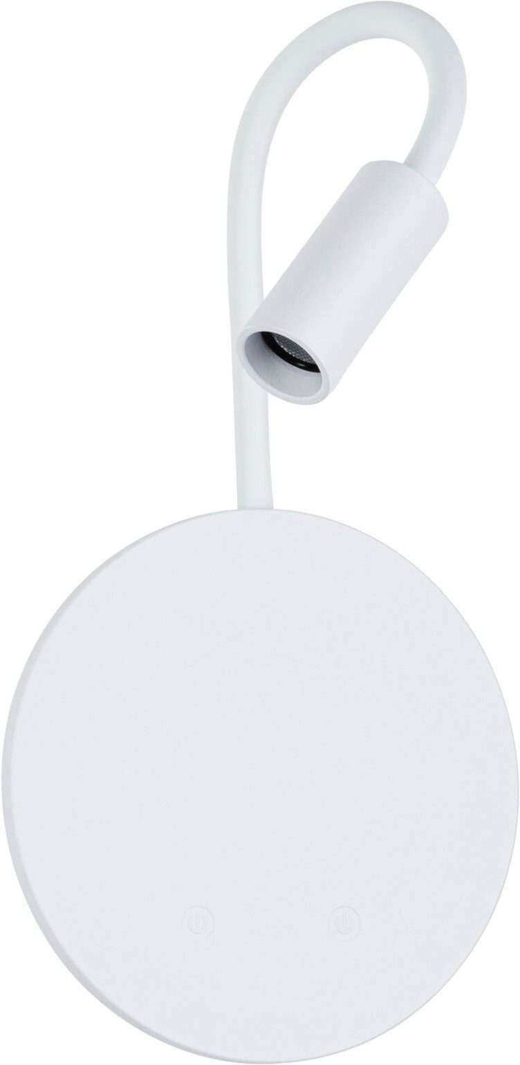 Paulmann LED Wandleuchte Miora 1,3W, Dimmer, Ein-/Ausschalter, Memoryfunktion, USB-Ladefunktion, LED fest integriert, Dimmbar