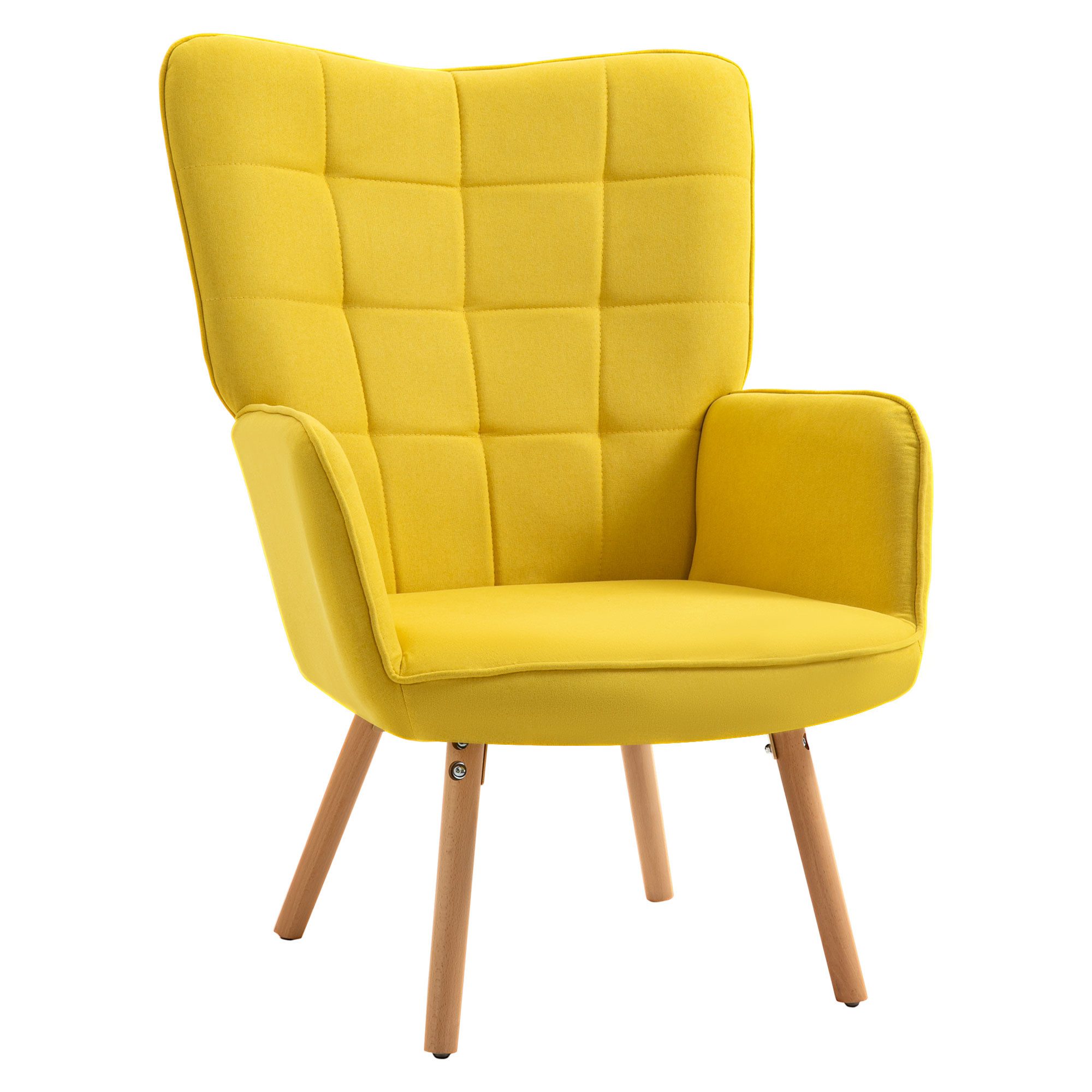 HOMCOM Relaxsessel Ohrensessel mit Armlehne, Holzrahmen günstig online kaufen