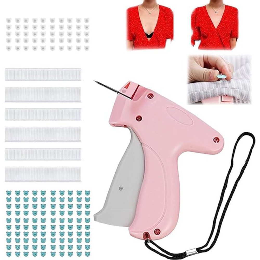 TUWENA Nähkästchen Schnelles Fixiergerät für Kleidung, Mini Stichsäumpistole für Kleidung