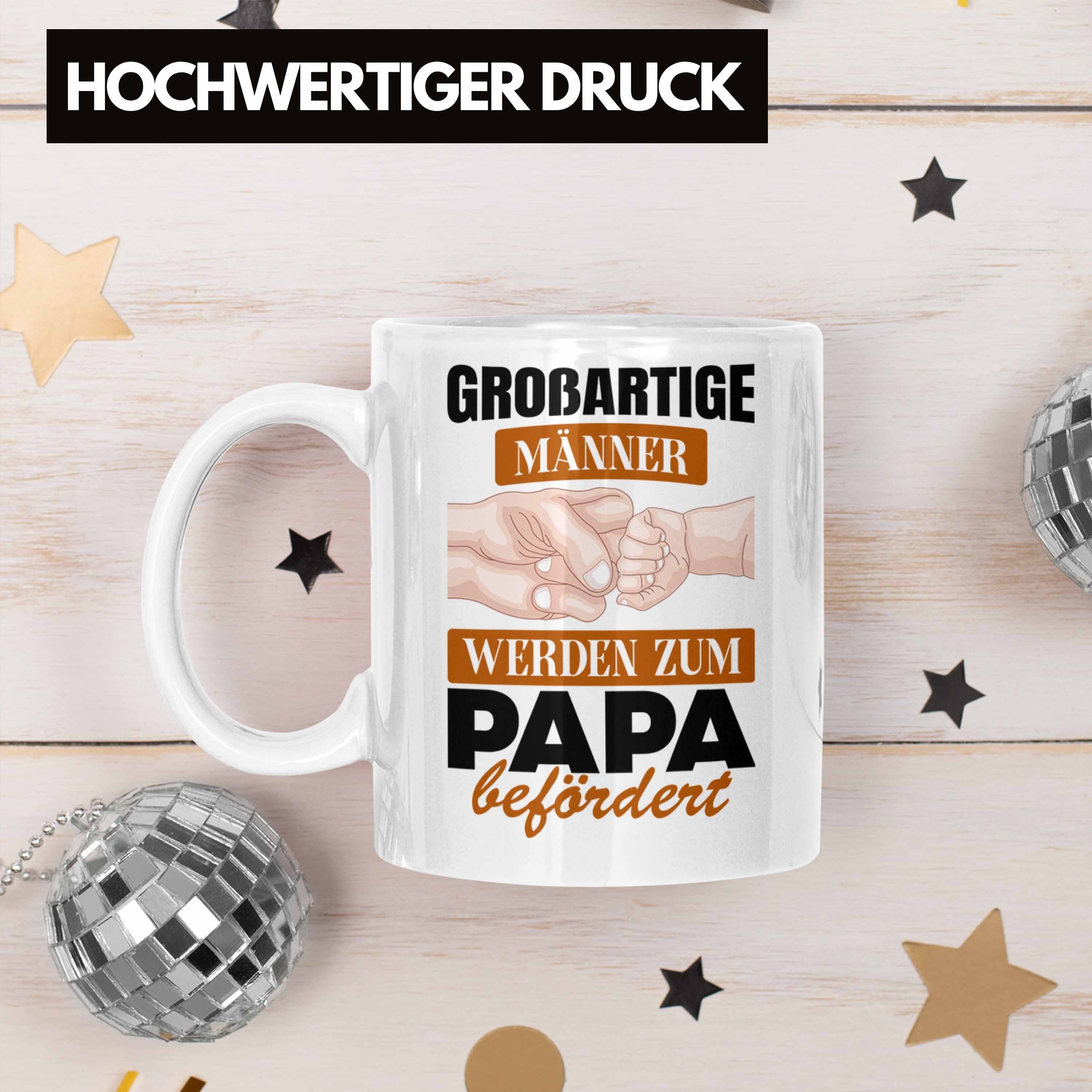 Trendation Wirst Großartige Trendation Zum Männer Befördert Papa Weiss Tasse - Tasse Geschenkidee Du Geschenk Vater werden