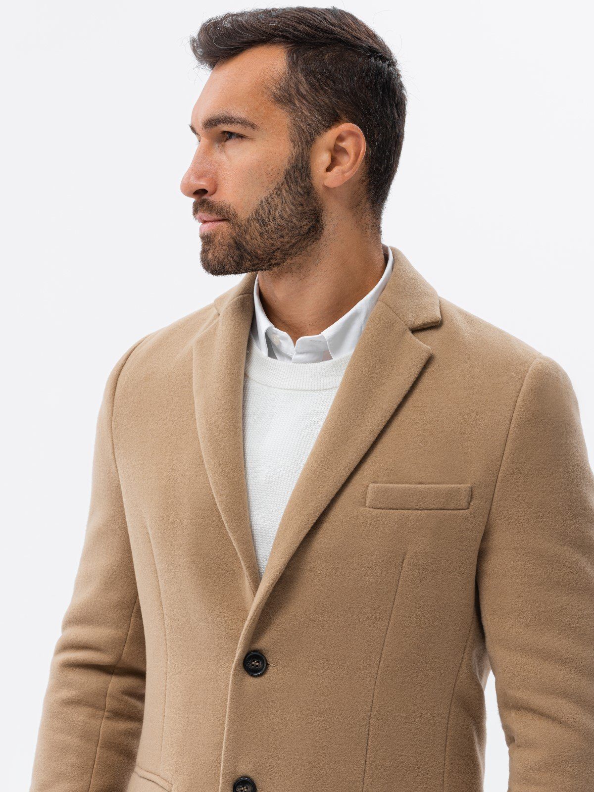 OMBRE Kurzmantel Klassischer einreihiger Herrenmantel - günstig online kaufen
