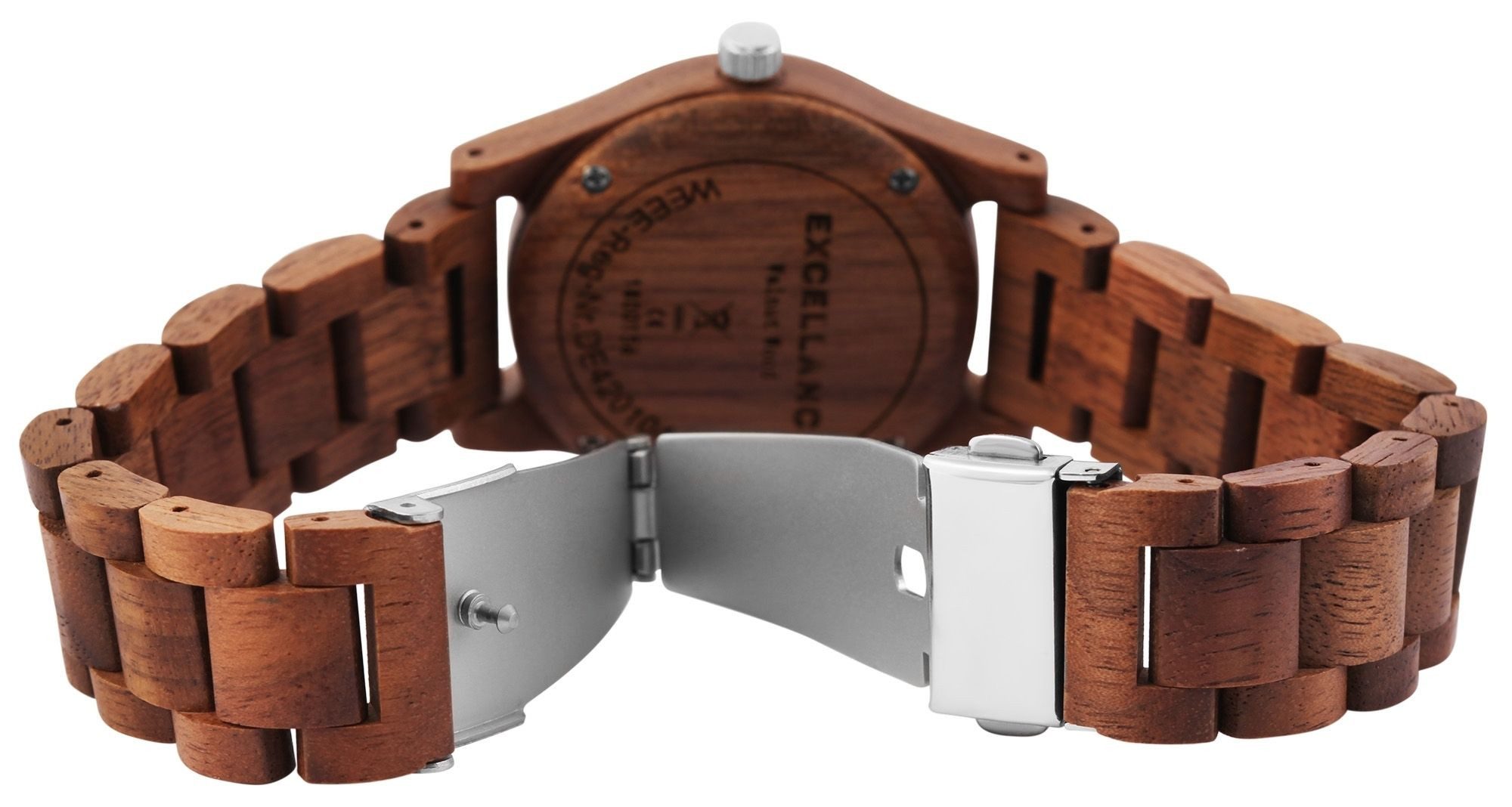 EXCELLANC Quarzuhr EX0451 Excellanc Damenuhr aus Olivenholz, Damenuhr Zebra günstig online kaufen