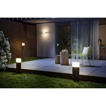 Ledvance LED Außen-Stehlampe Endura Style Ellipse Dunkelgrau 90cm IP44 12,5W 950lm warmweiß 3000K, LED fest integriert