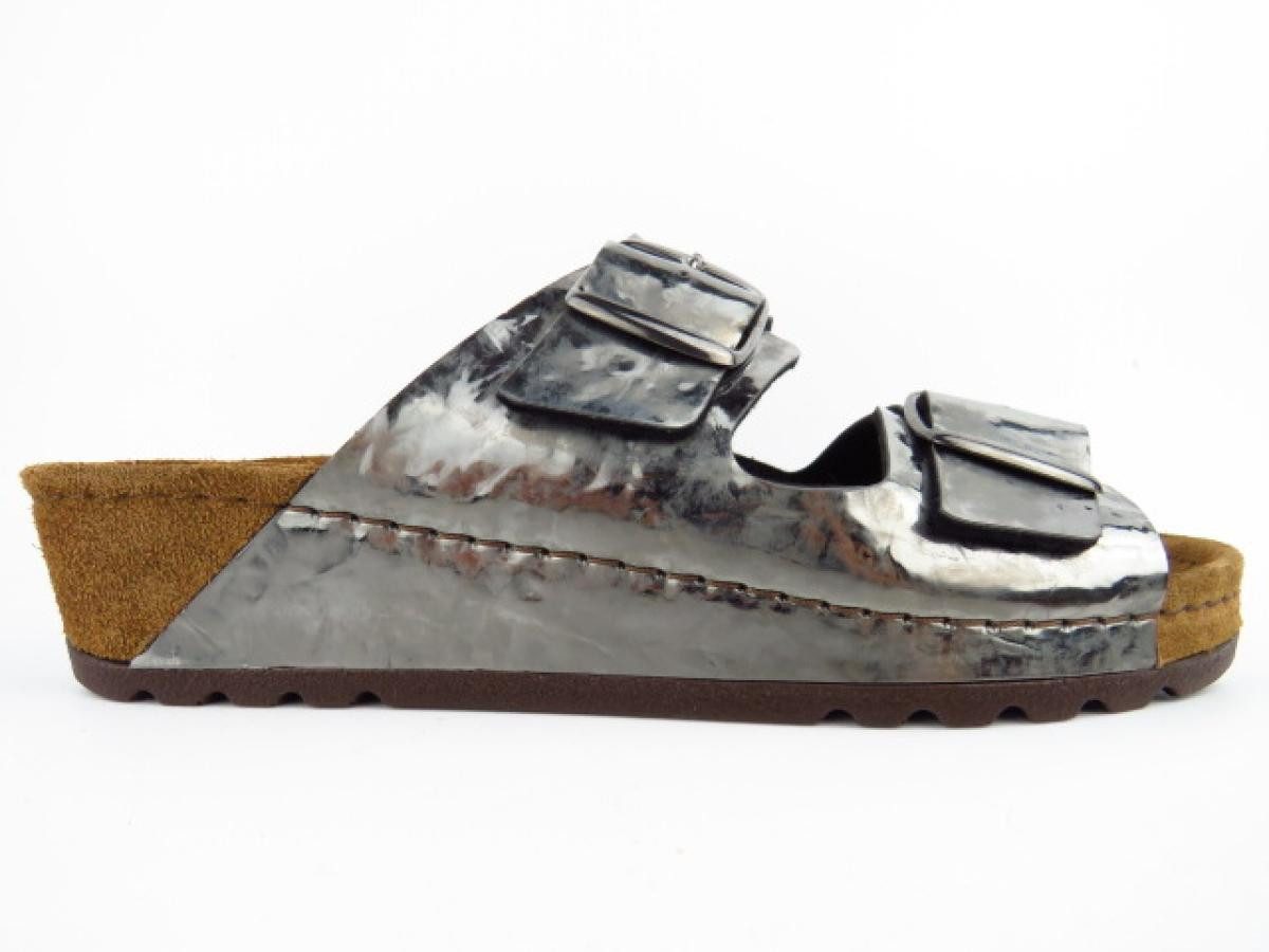 Pantolette oxyd silber Pantolette