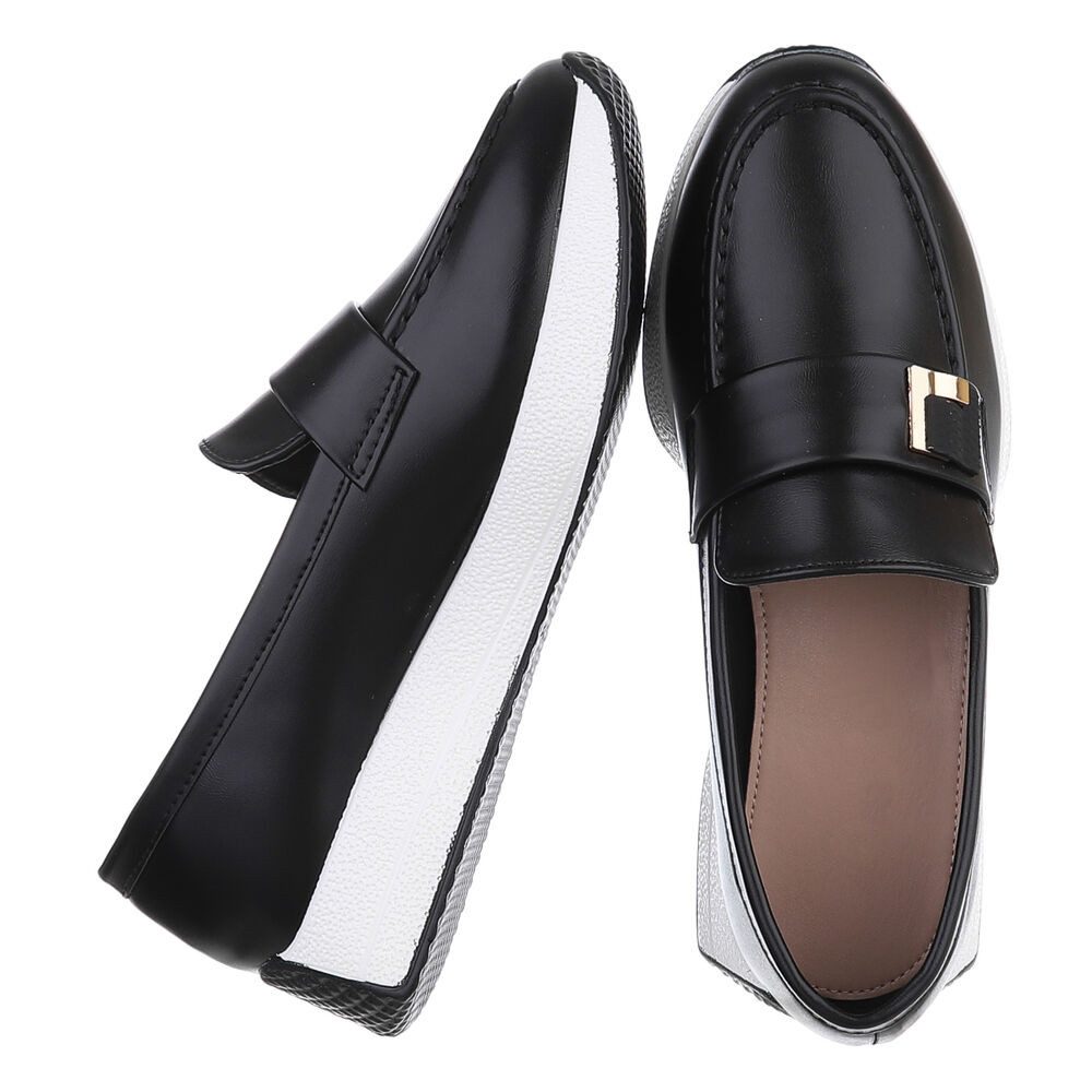 Ital-Design Elegante Loafers aus hochwertigem Material für Damen Slipper (8 günstig online kaufen