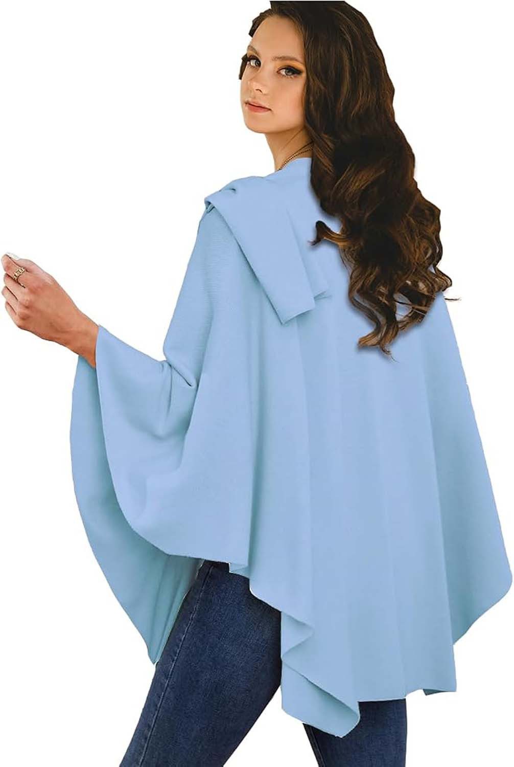 Oemmn Poncho Damen Schal,Poncho,Wärmender Schal für alle Jahreszeiten