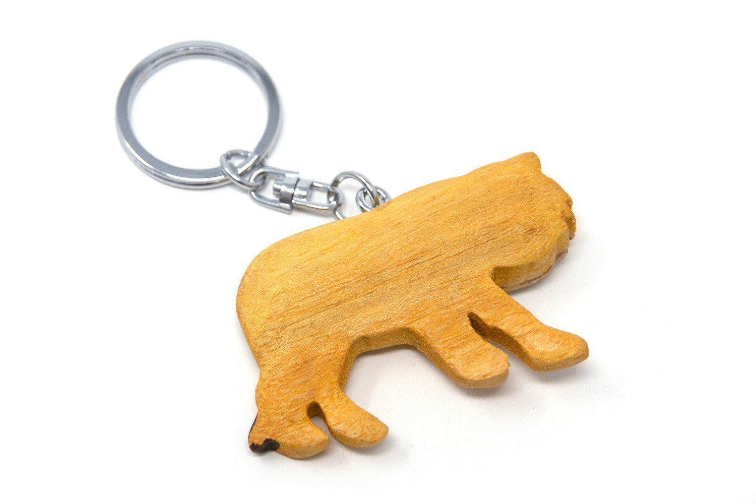 Schlüsselanhänger aus Cornelißen Tiger Holz - Schlüsselanhänger