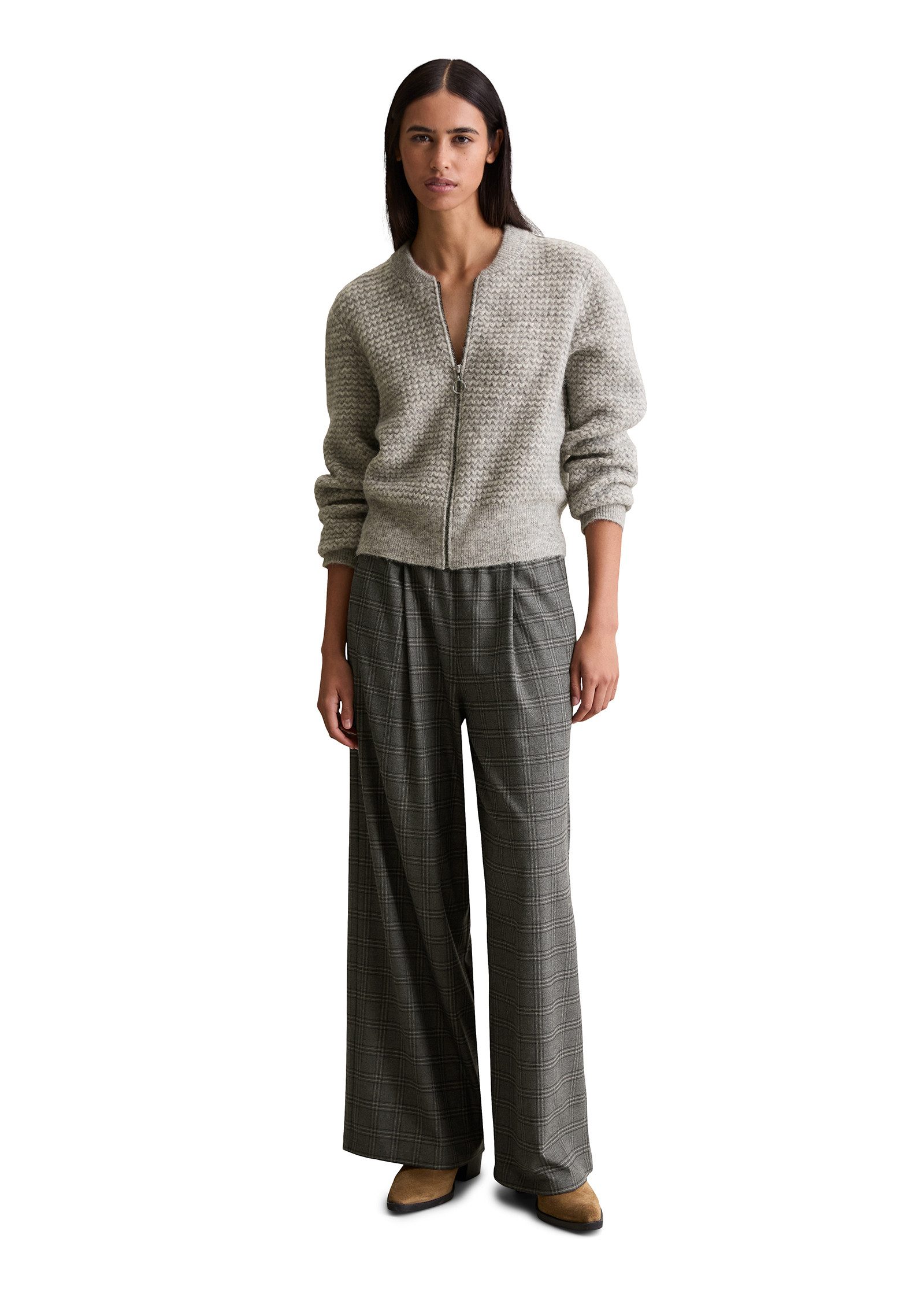 Marc O'Polo DENIM Cardigan aus Schurwolle-Alpakawolle-Mix