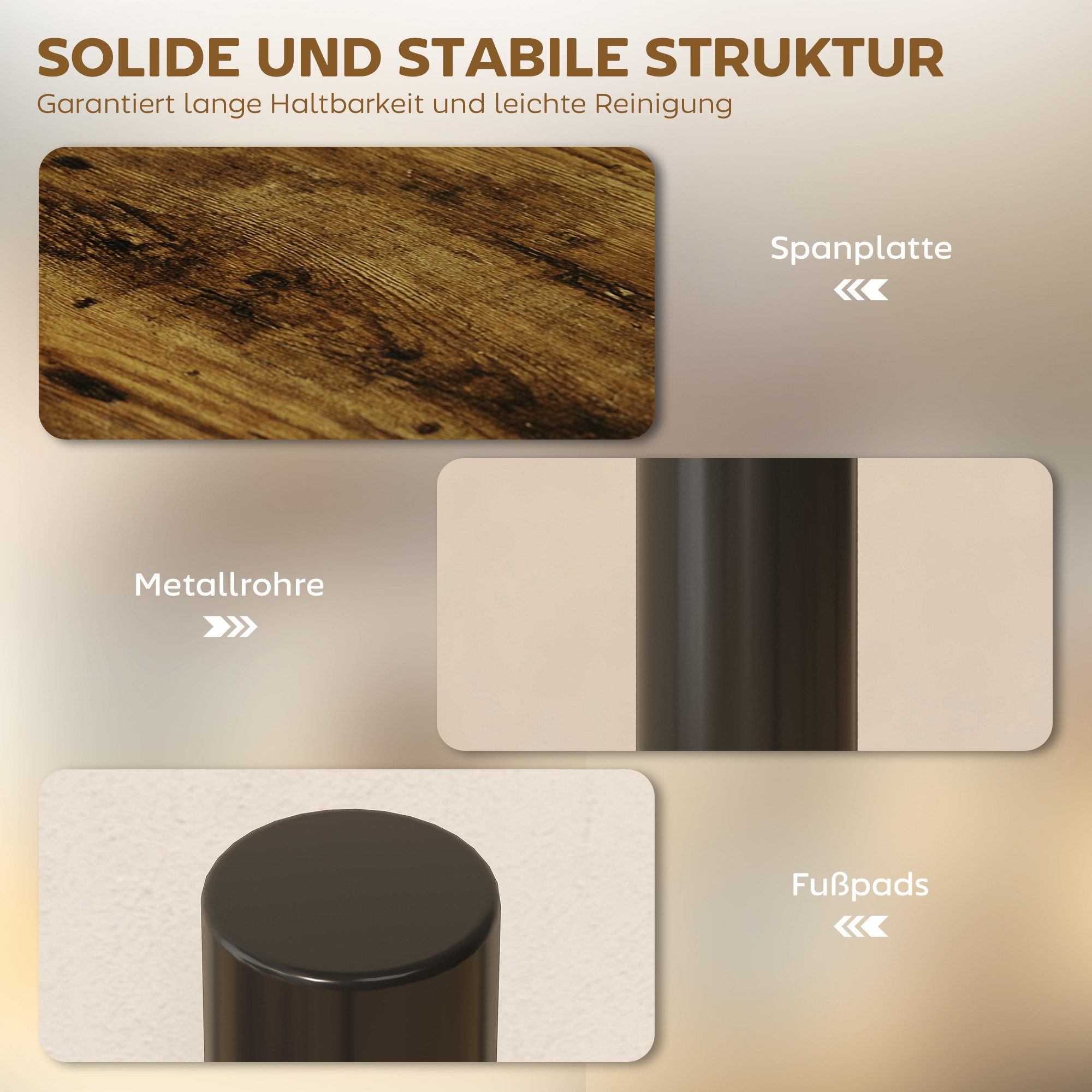 BlingBin Küchenregal Drehbares Küchenregal mit 3 Ebenen, modernes Eckregal, 2 Stück 2-tlg., Metallrahmen, Aufbewahrungsregal für die Küche – Bild 4 von 5