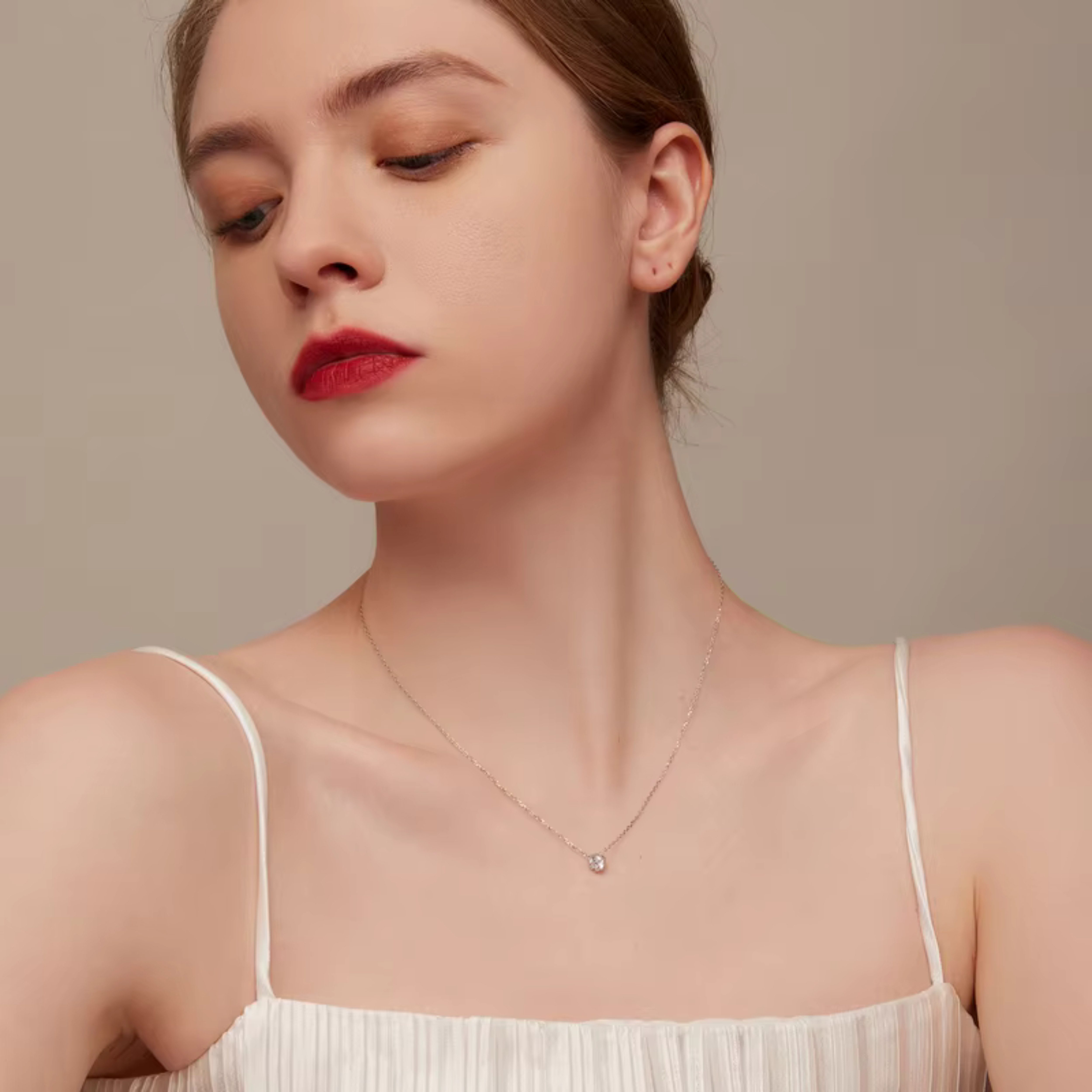 Felino Silberkette Halskette Diamant Modern 925 Sterling Silber Damen Schmuck (inkl. Schmuckbeutel), Deutsche Marke