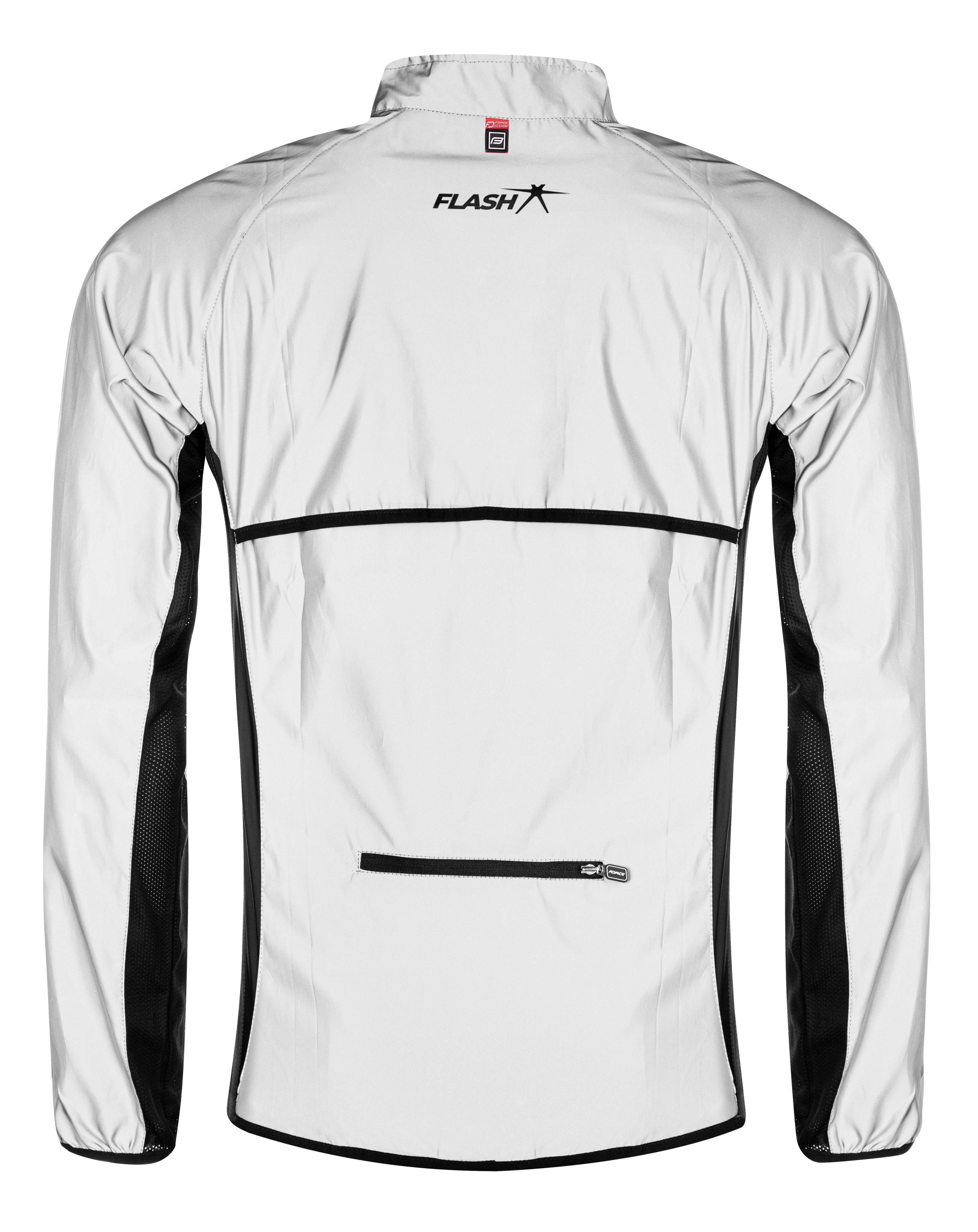 FORCE Fahrradjacke Jacke FORCE FLASH reflektierend +10 °C bis +15 °C *