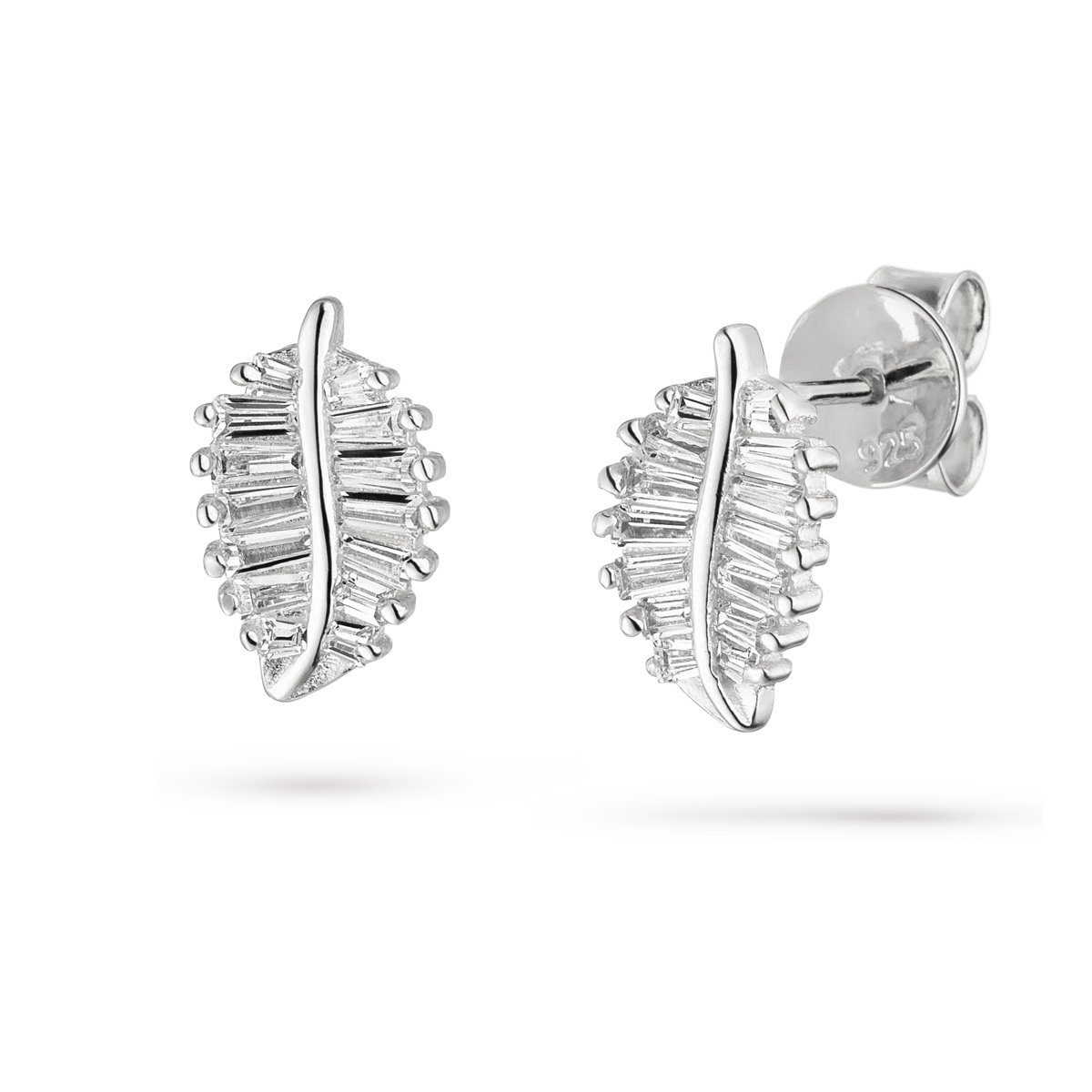Sterling Fiocco Paar Bella Jewelry Ohrringe, 925 Ohrstecker Silber