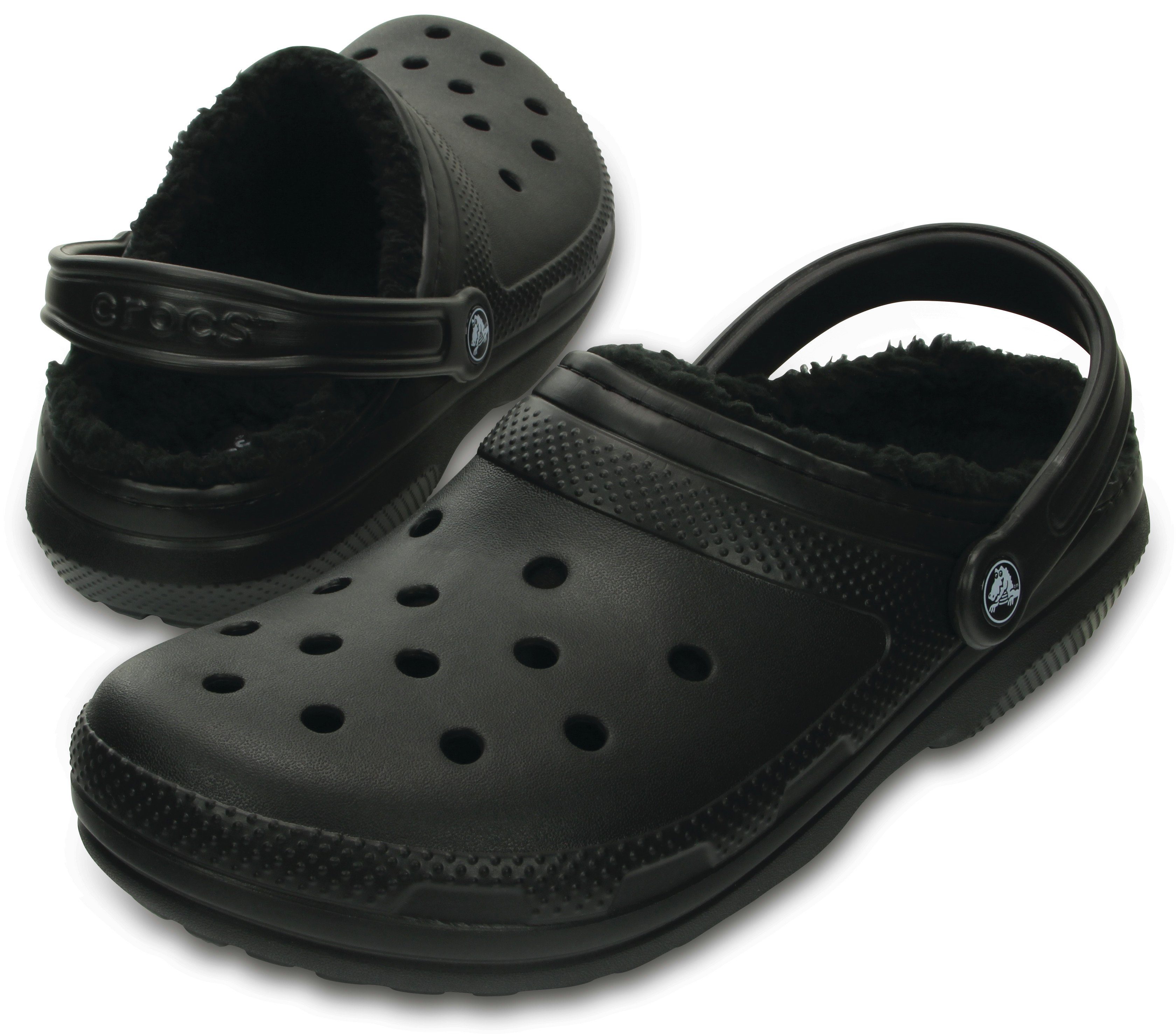 Crocs Classic Lined Clog Hausschuh Gartenclog, Schlappen, Clog, mit kuscheligem Fellimitat