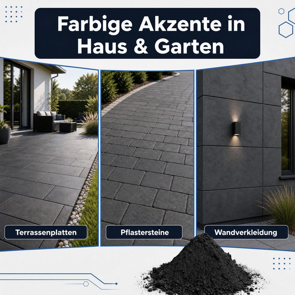 @tec Farbpigment Betonfarbe Pigment 1 kg Farbpigmente Eisenoxid, Eisenoxidpigmente für Indoor- & Outdoor DIY Beton einfärben uvm. – Bild 5 von 5