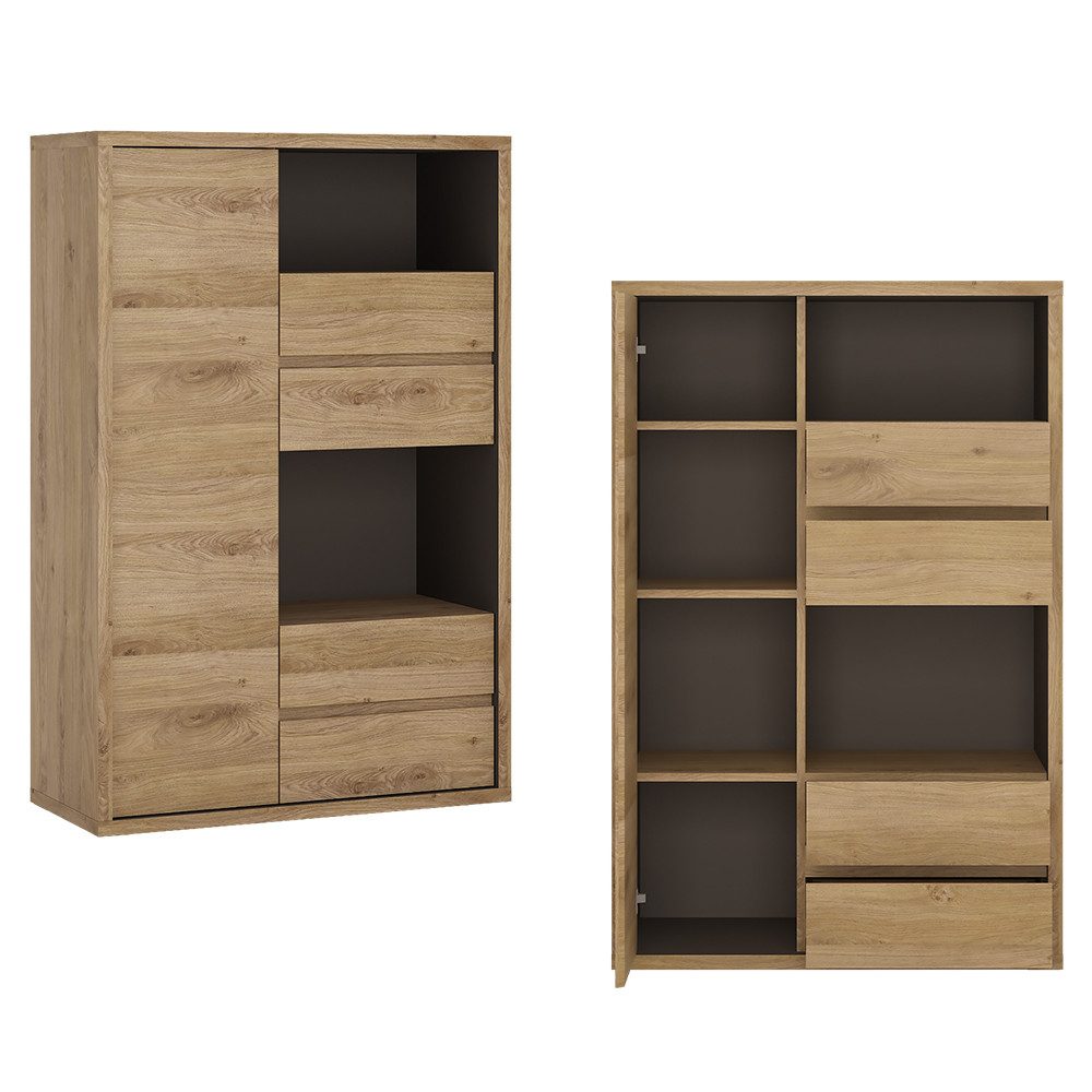 Lomadox Büromöbel-Set SELMA-129, (Spar-Set, 5-tlg., Bücherregal günstig online kaufen