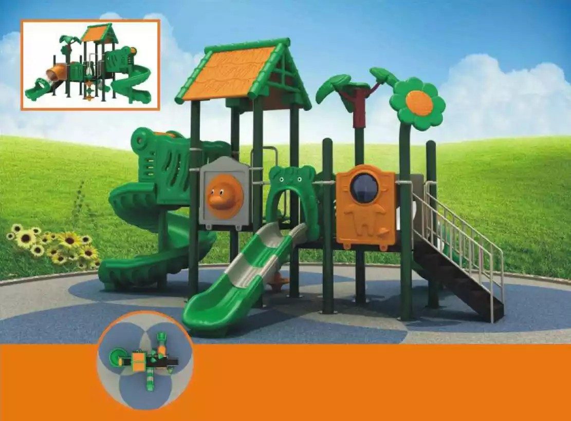 JVmoebel Spielturm Kletterturm mit Rutsche und Spielhaus für den Garten, Made in Europa