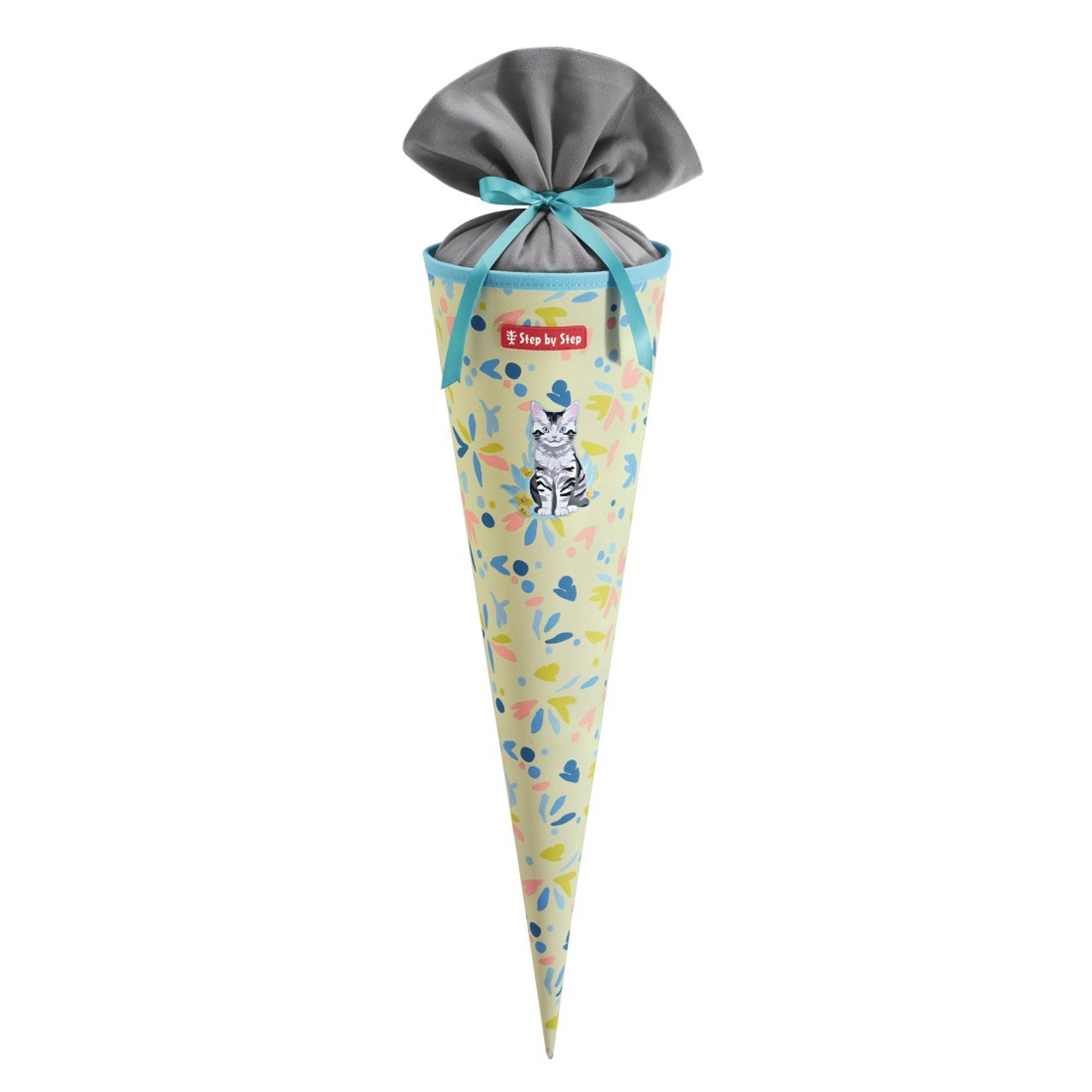 Step by Step Schultüte,mit eingenähtem Bändchen