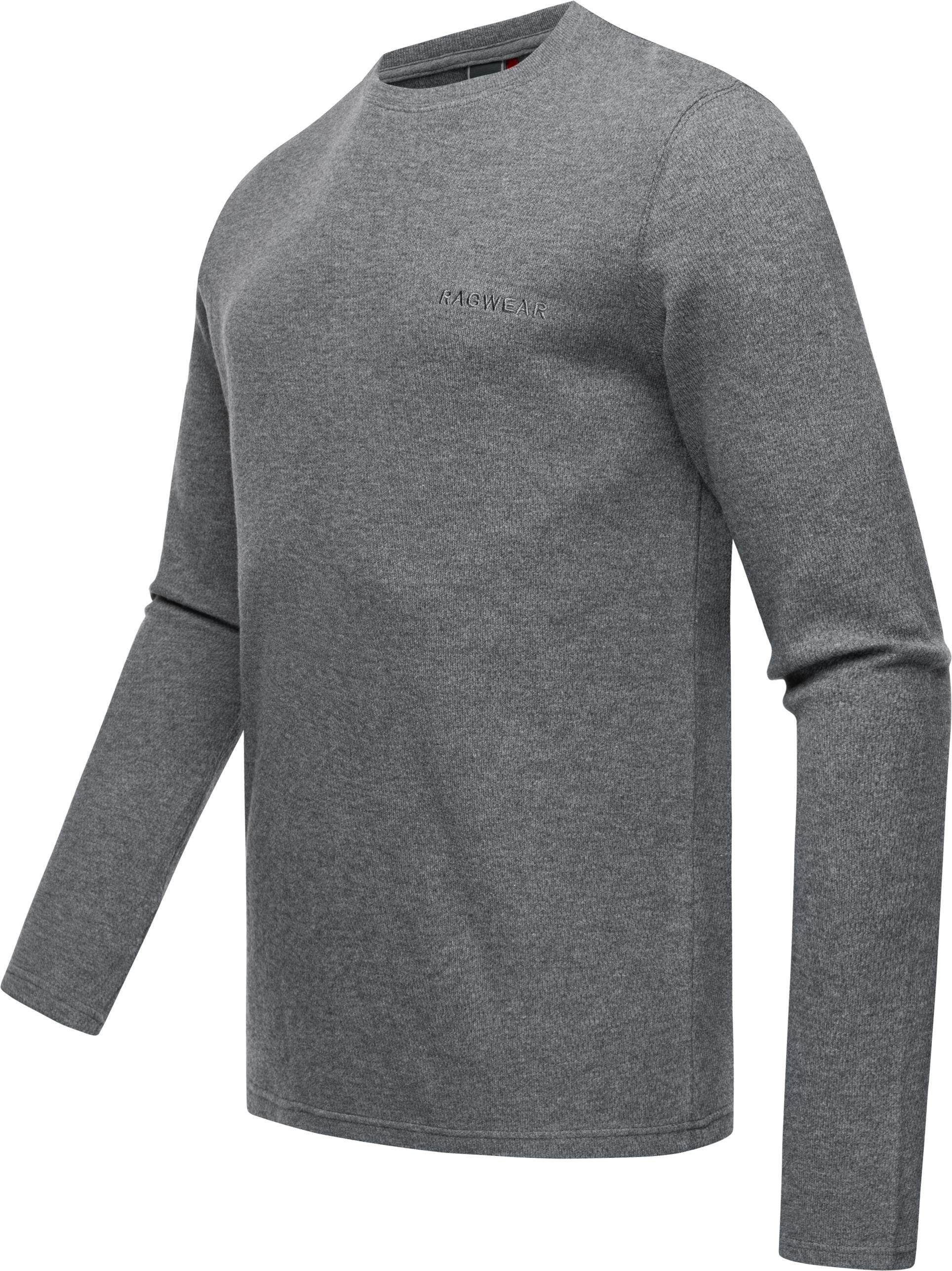 Ragwear Sweatshirt an an leichte Der Stylischer Cyen sich Pullover, Sweater wunderbar den Körper Herren leichter schmiegt