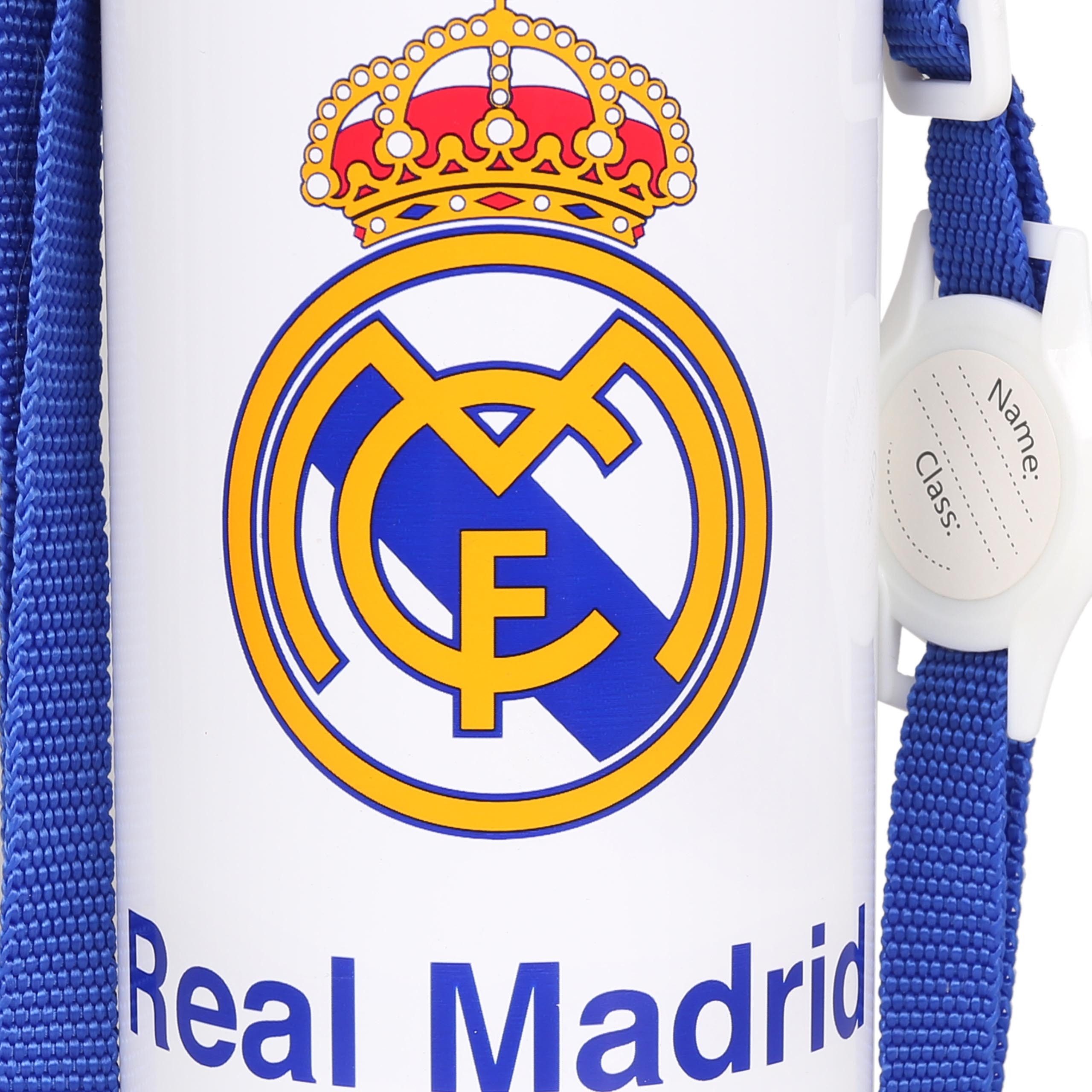 Real Madrid Trinkflasche Real Madrid Aluminium THERMOFLASCHE, mit Schulterriemen 600ml
