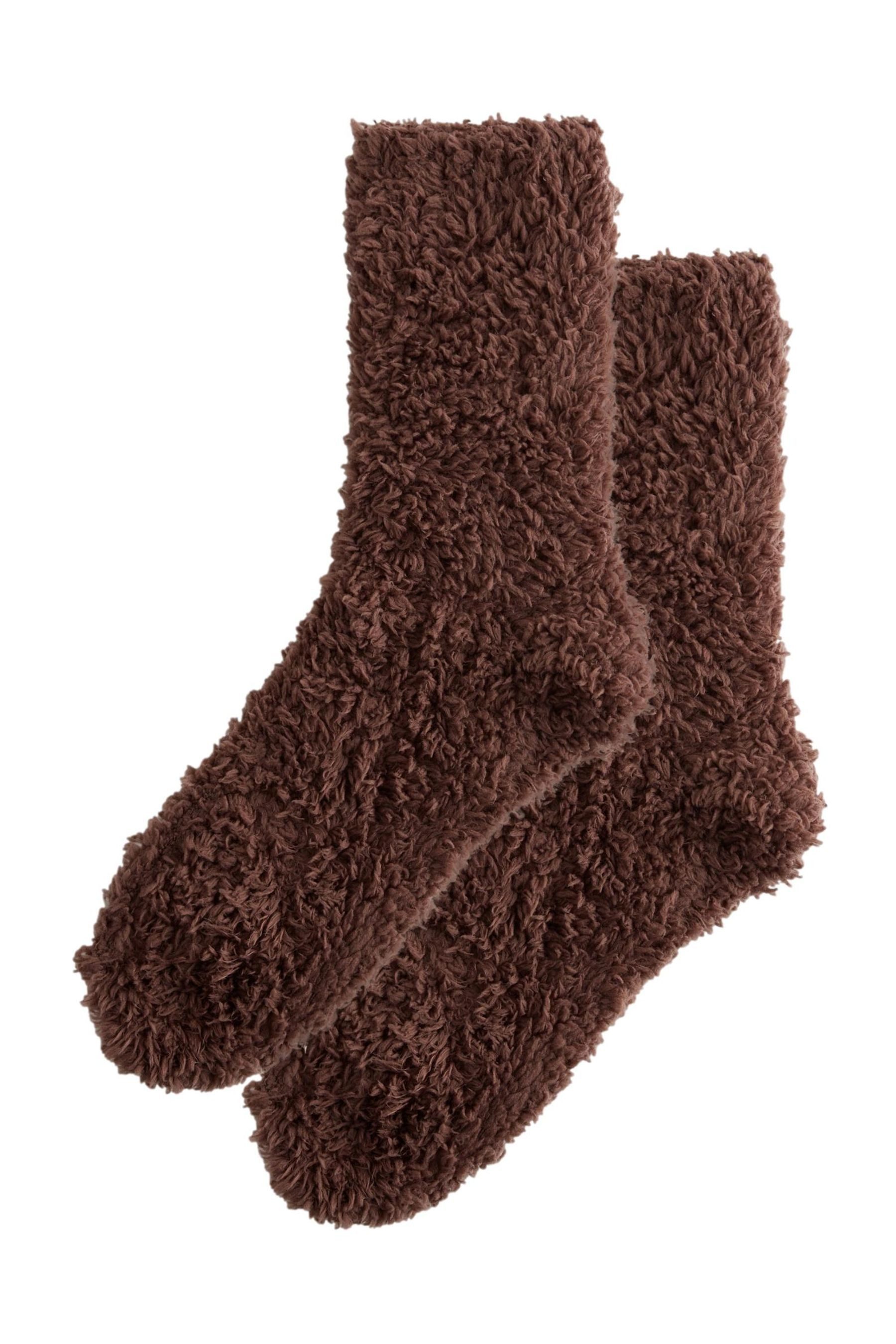 Next Kuschelsocken Kuschelige Fleece-Socken, 2er-Pack (2-Paar)