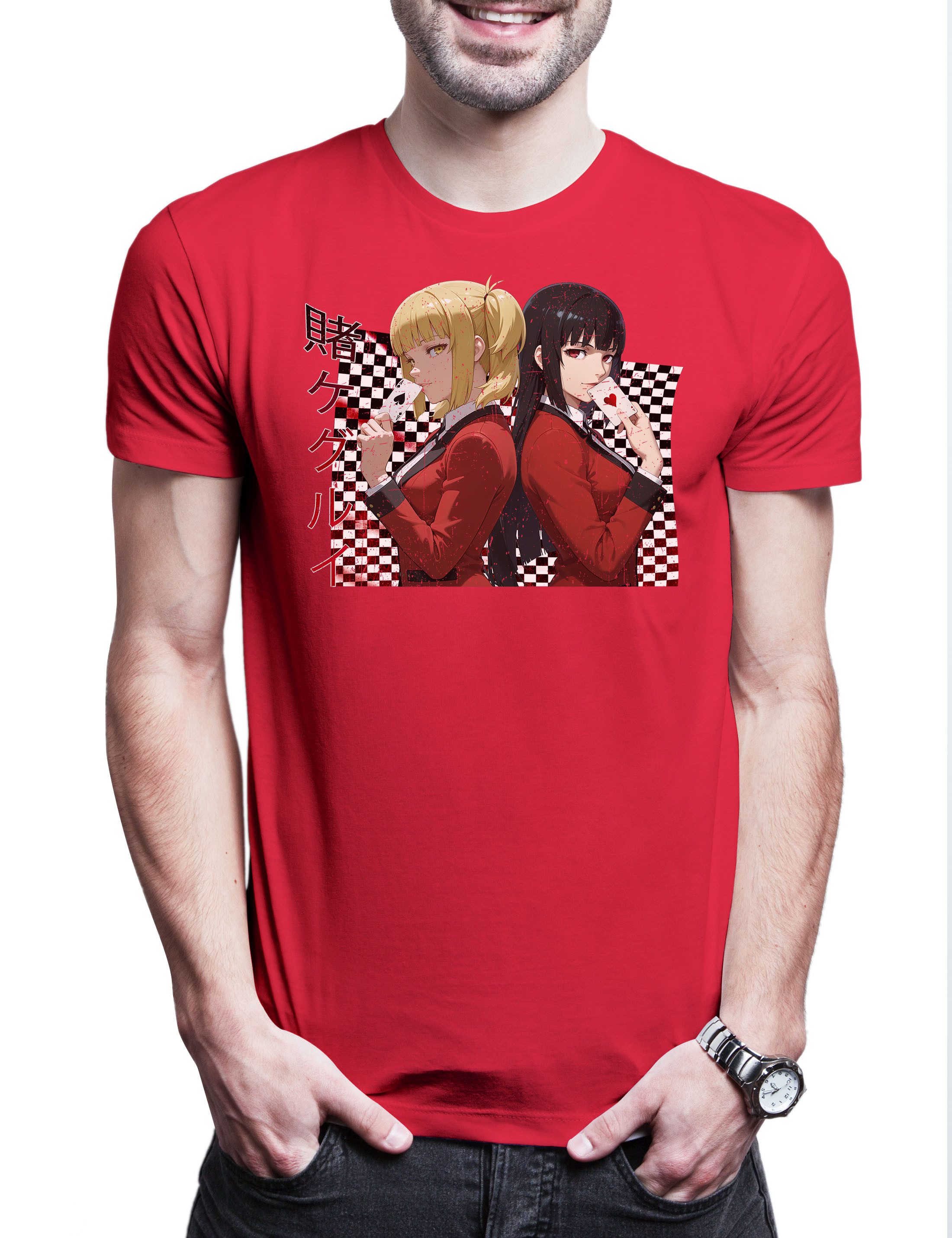 Print-Shirt Yukeko & MaryHerren T-Shirt Saotome Jabami Kakegurui Ryota Suzui