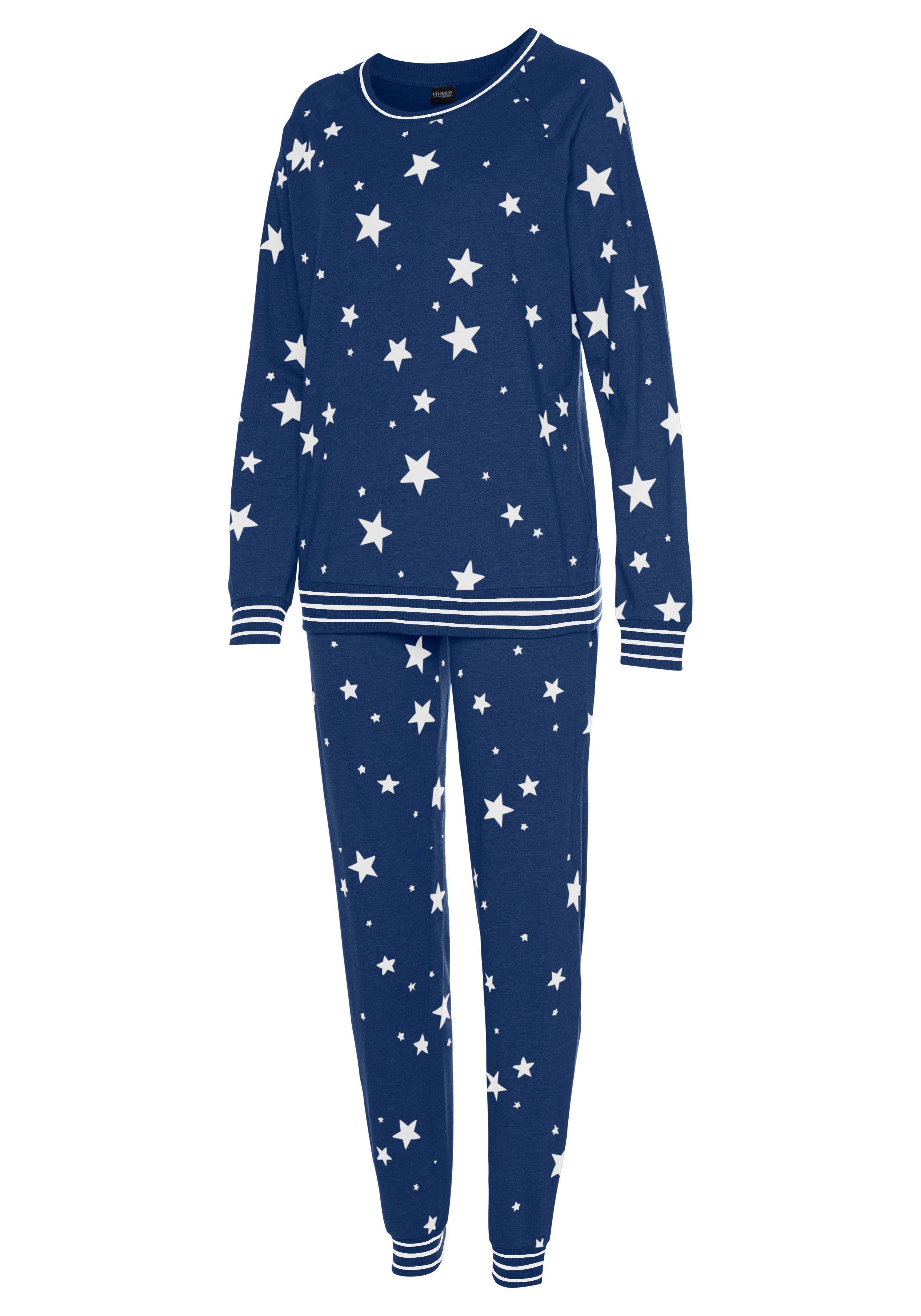 Vivance Dreams by Lascana Pyjama (Set, 2 tlg) mit Sternedruck – Bild 4 von 5