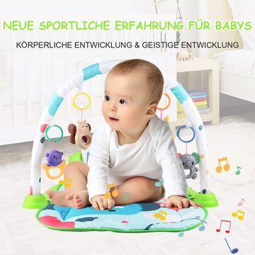 Welikera Musikinstrumentenpedal, 46cm*9cm*31cm Beleuchtete Tasten für Babys und Kleinkinder