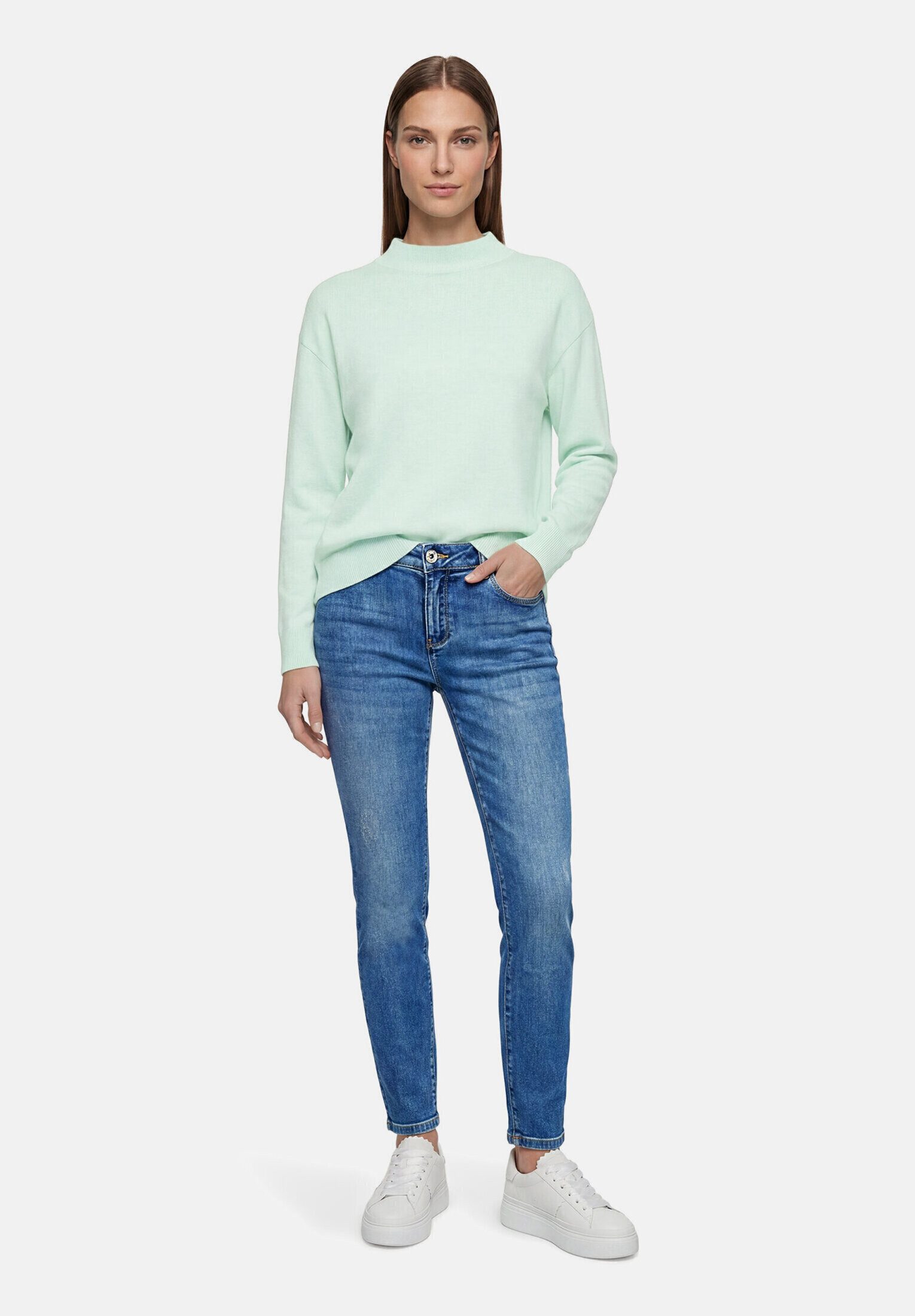Betty Barclay Strickpullover Damen mit Stehkragen (1-tlg)