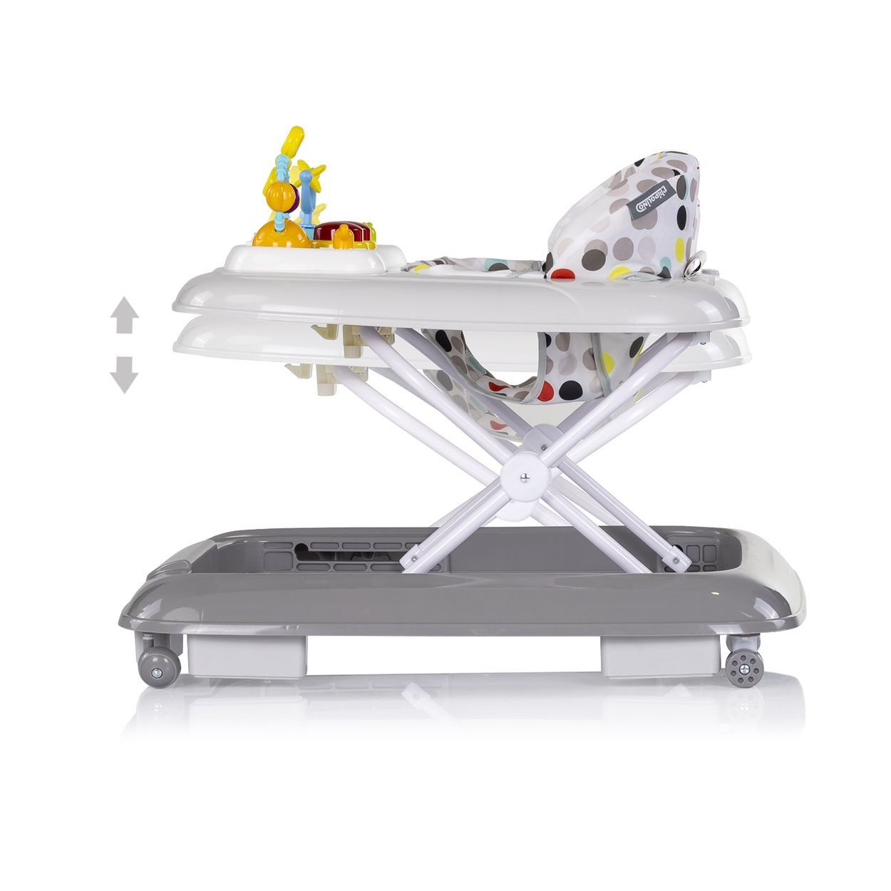 Chipolino Lauflernhilfe Lauflernhilfe Baby Steps Musik, Spielpanel Räder Stopper klappbar Licht