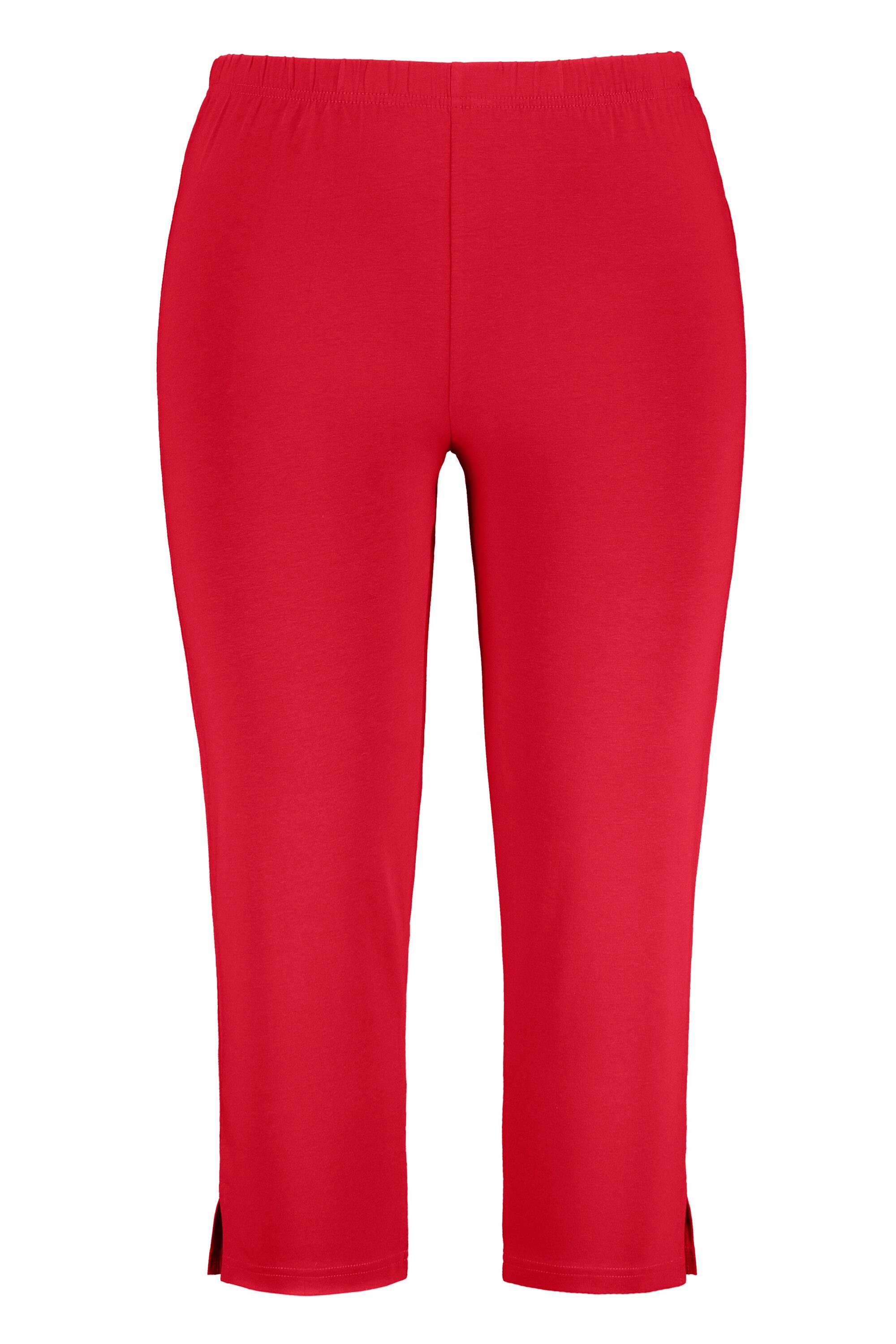 Ulla Popken Funktionshose bis 76 Caprihose Klassische 7/8 Hose in Uni günstig online kaufen