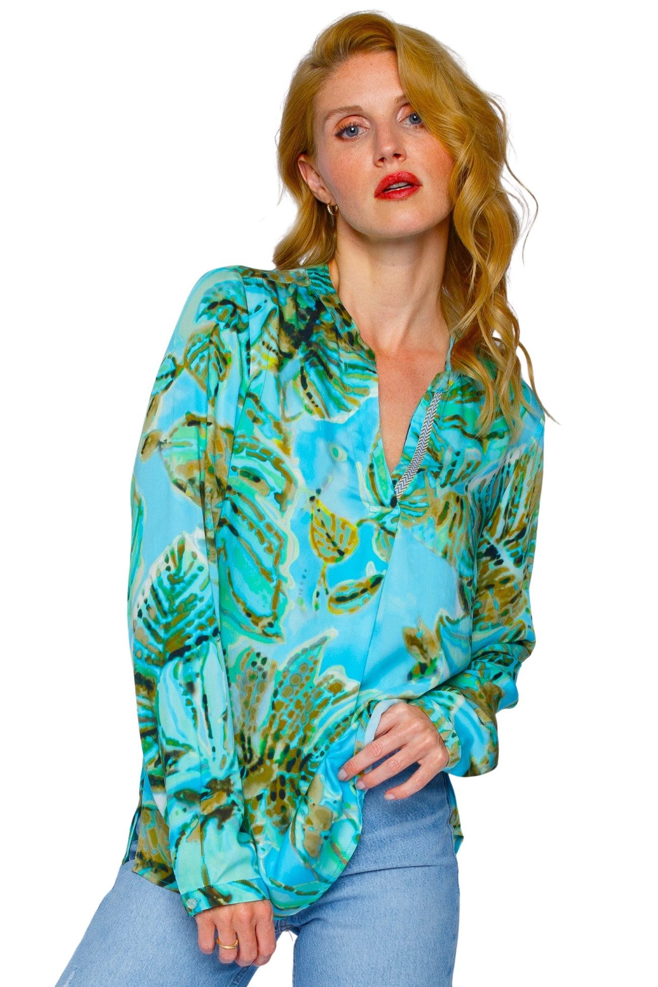 Emily Van Den Bergh Schlupfbluse Damenbluse 8252