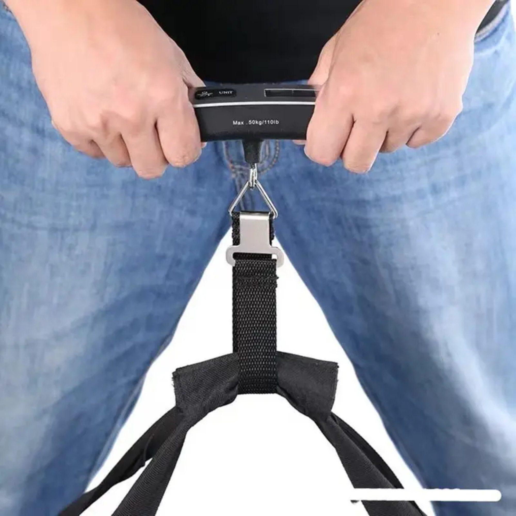 Montegoni Kofferwaage Digitale LCD Kofferwaage 110lb/50kg, (1-tlg), Gepäckwaage Hängewaage