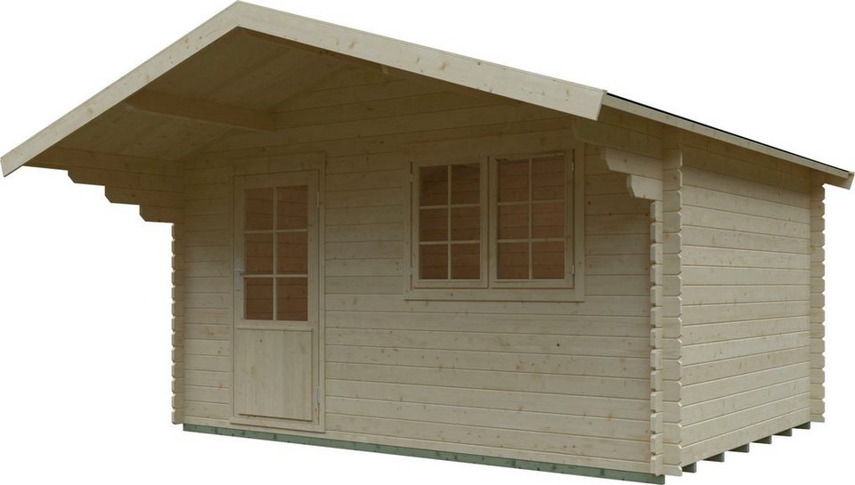 Kiehn-Holz Gartenhaus Dimberg, BxT: 437x423 cm, aus naturbelassenem  Fichtenholz