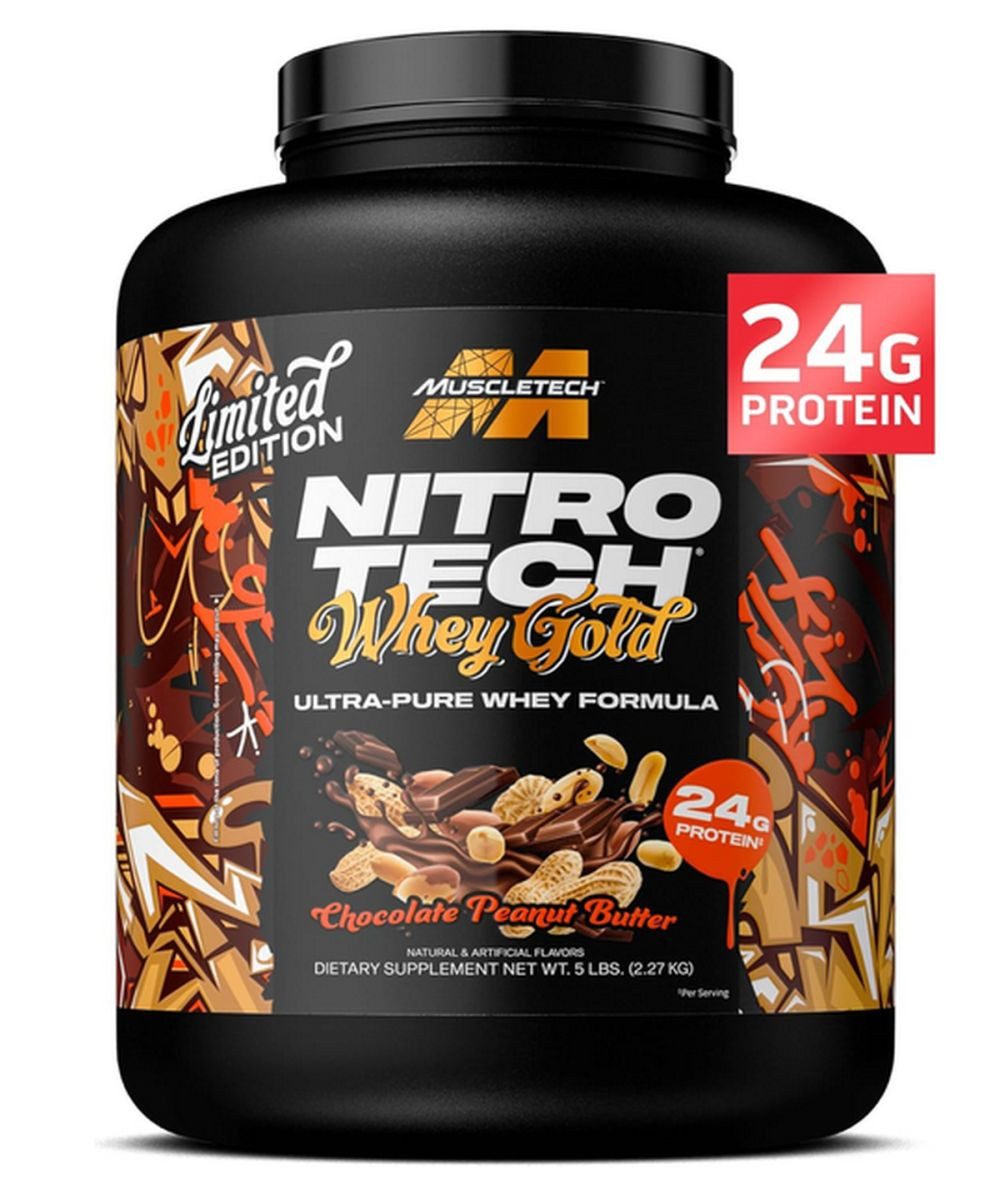Muscletech MuscleTech Nitro-Tech 100% Whey Gold – 2,27 Kg-Dose Pulver