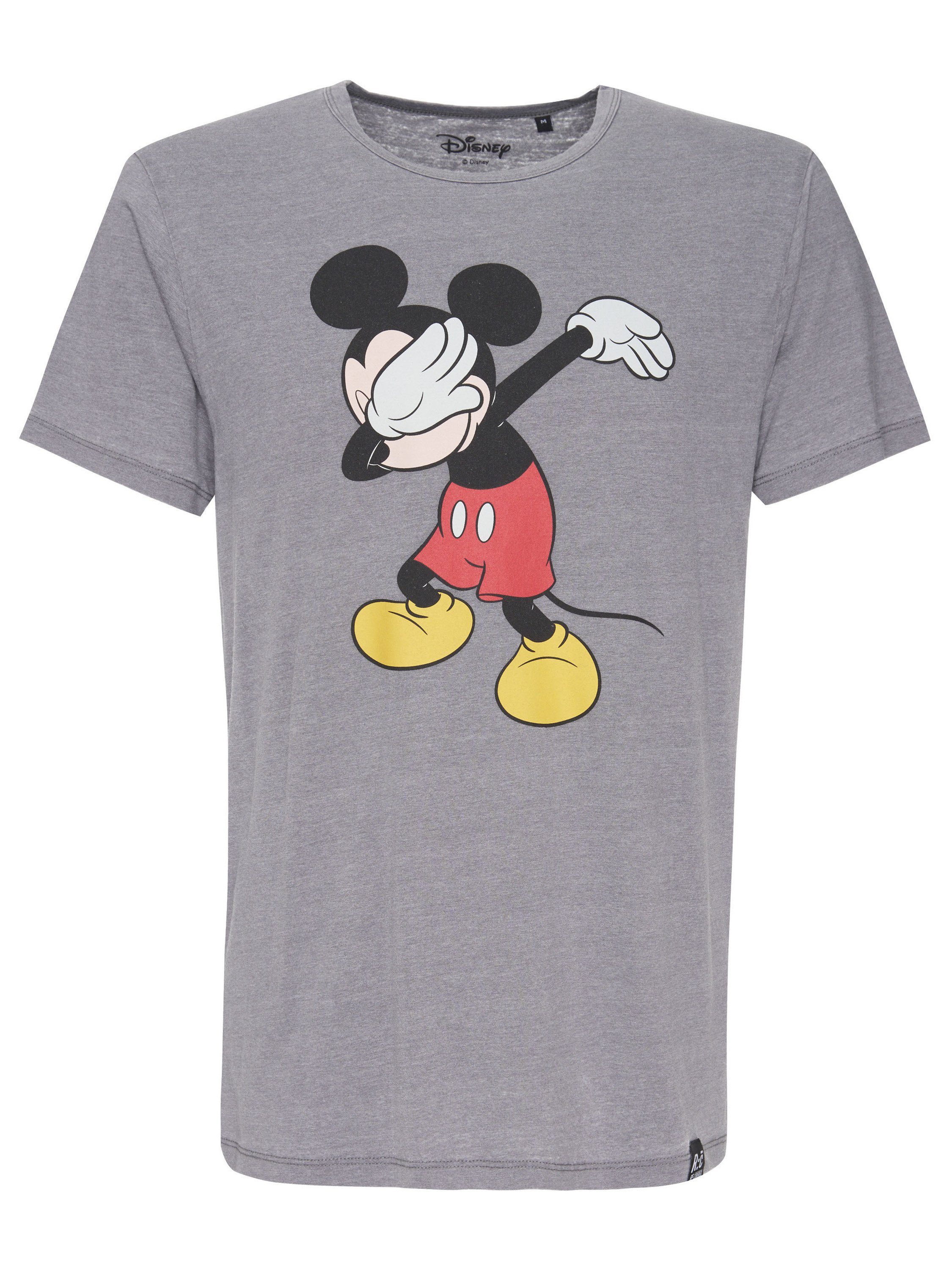 Mouse Mickey Grau T-Shirt Recovered Disney Dabbing