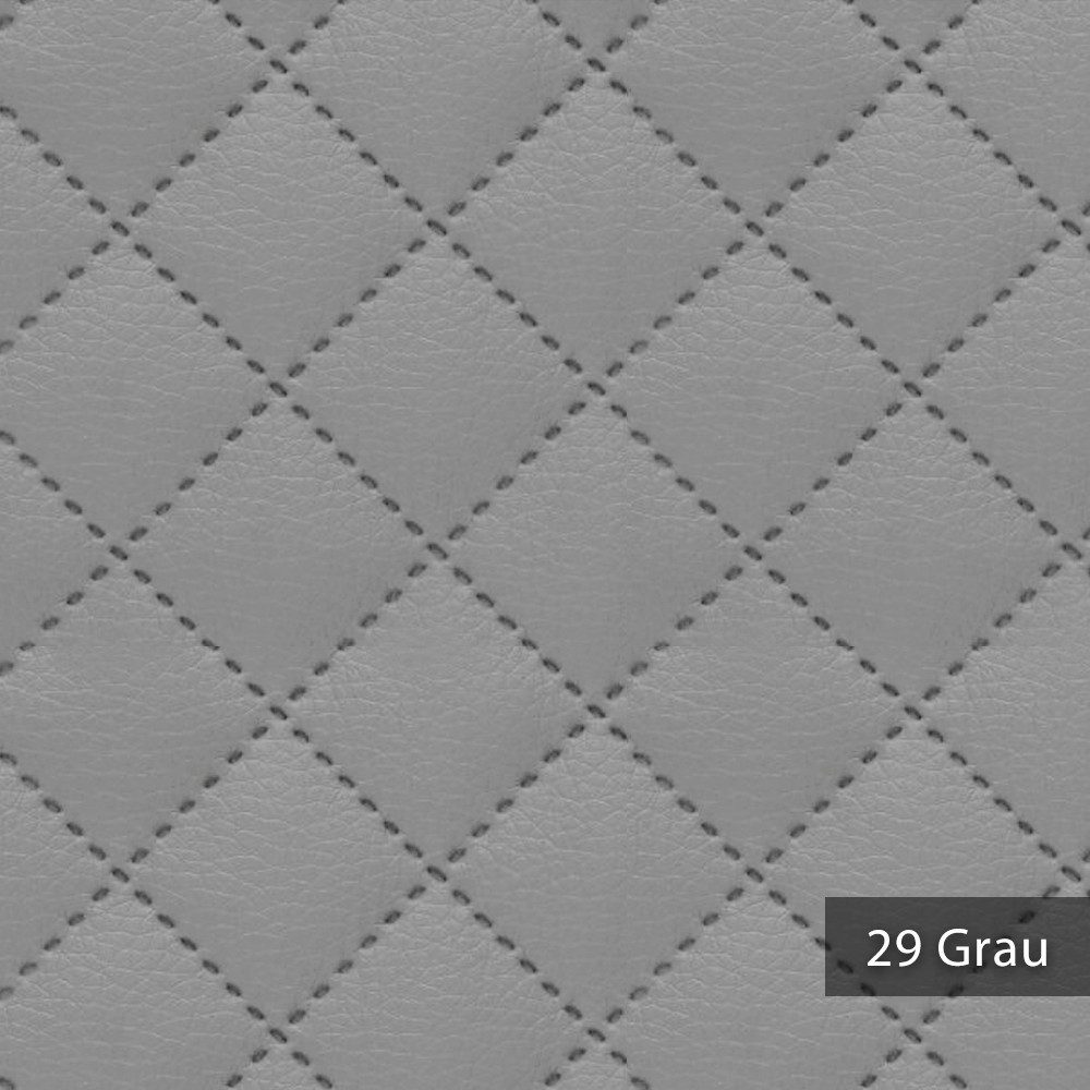 Thumbnail - novely® Stoff SOLTAU Kunstleder - 3-lagig gesteppter Volumen-Polsterstoff mit Karo-M, Robust, Voluminös, Pflegeleicht, M...